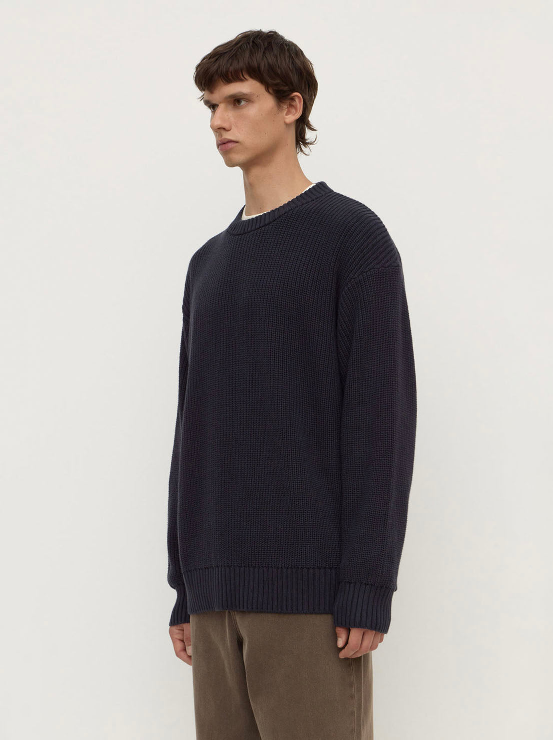 Assembly Label - Carson Cotton Rib Knit - True Navy