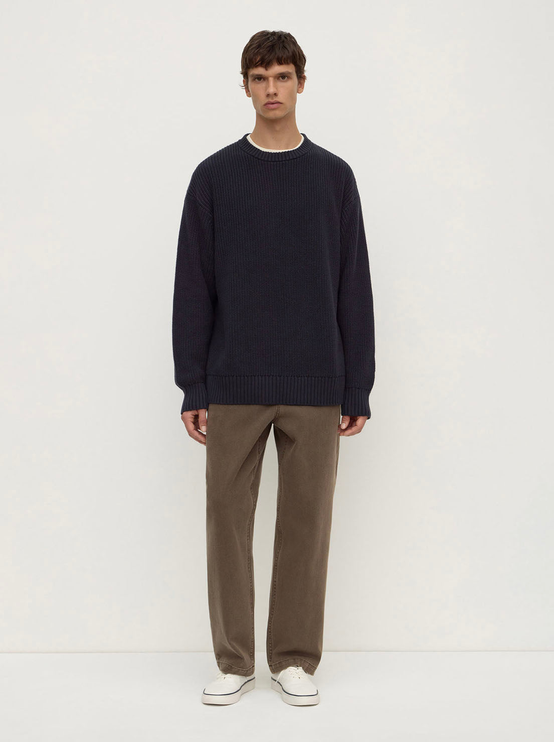 Assembly Label - Carson Cotton Rib Knit - True Navy