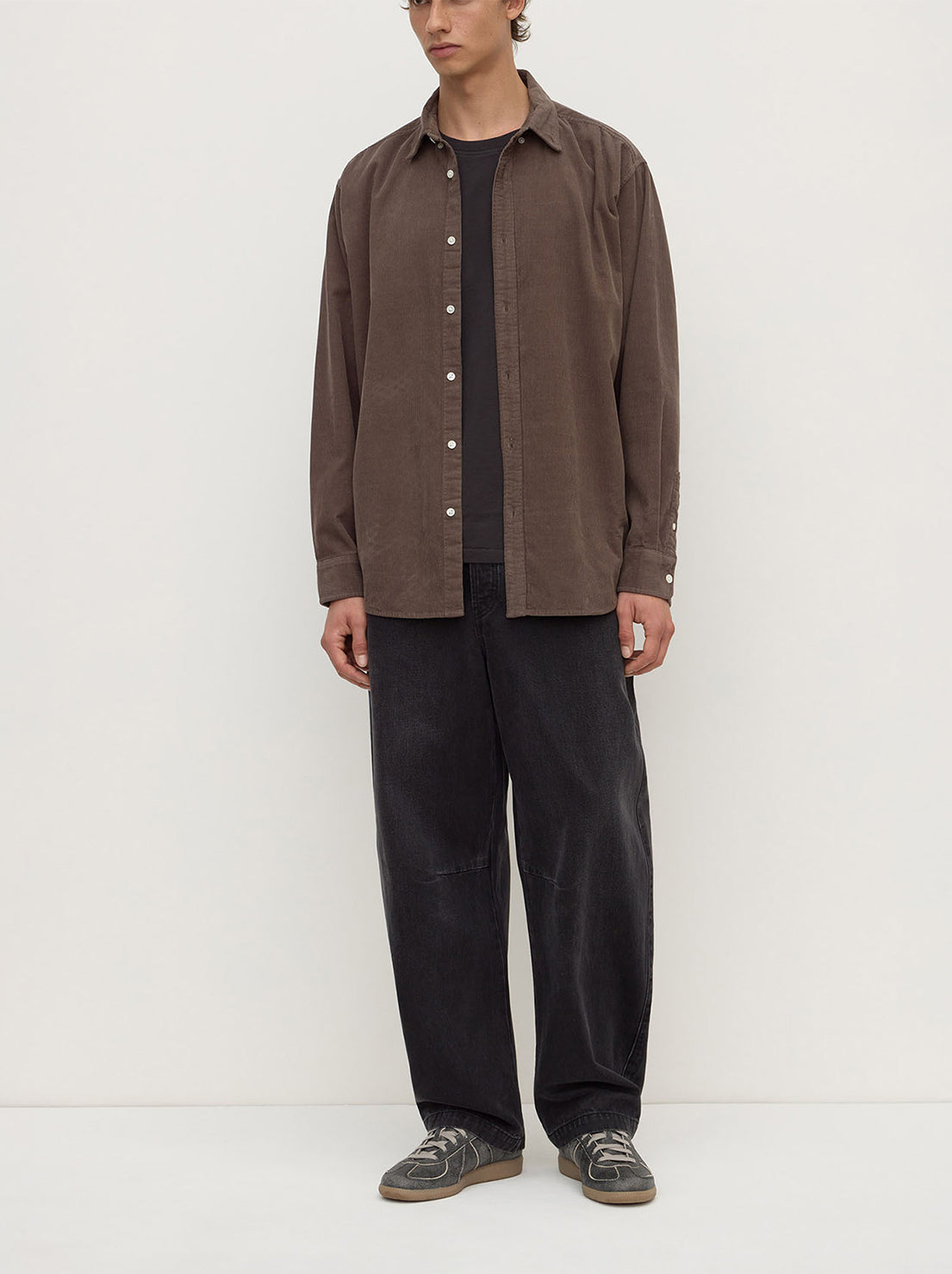 Assembly Label - Cord Long Sleeve Shirt - Bark