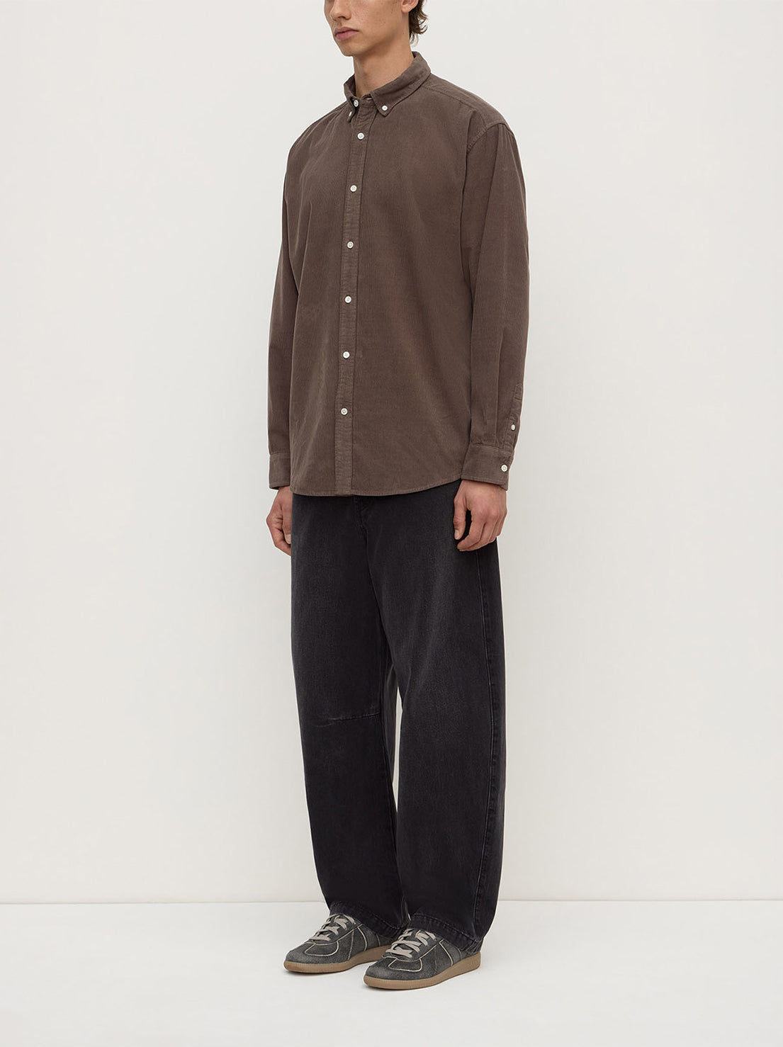 Assembly Label - Cord Long Sleeve Shirt - Bark