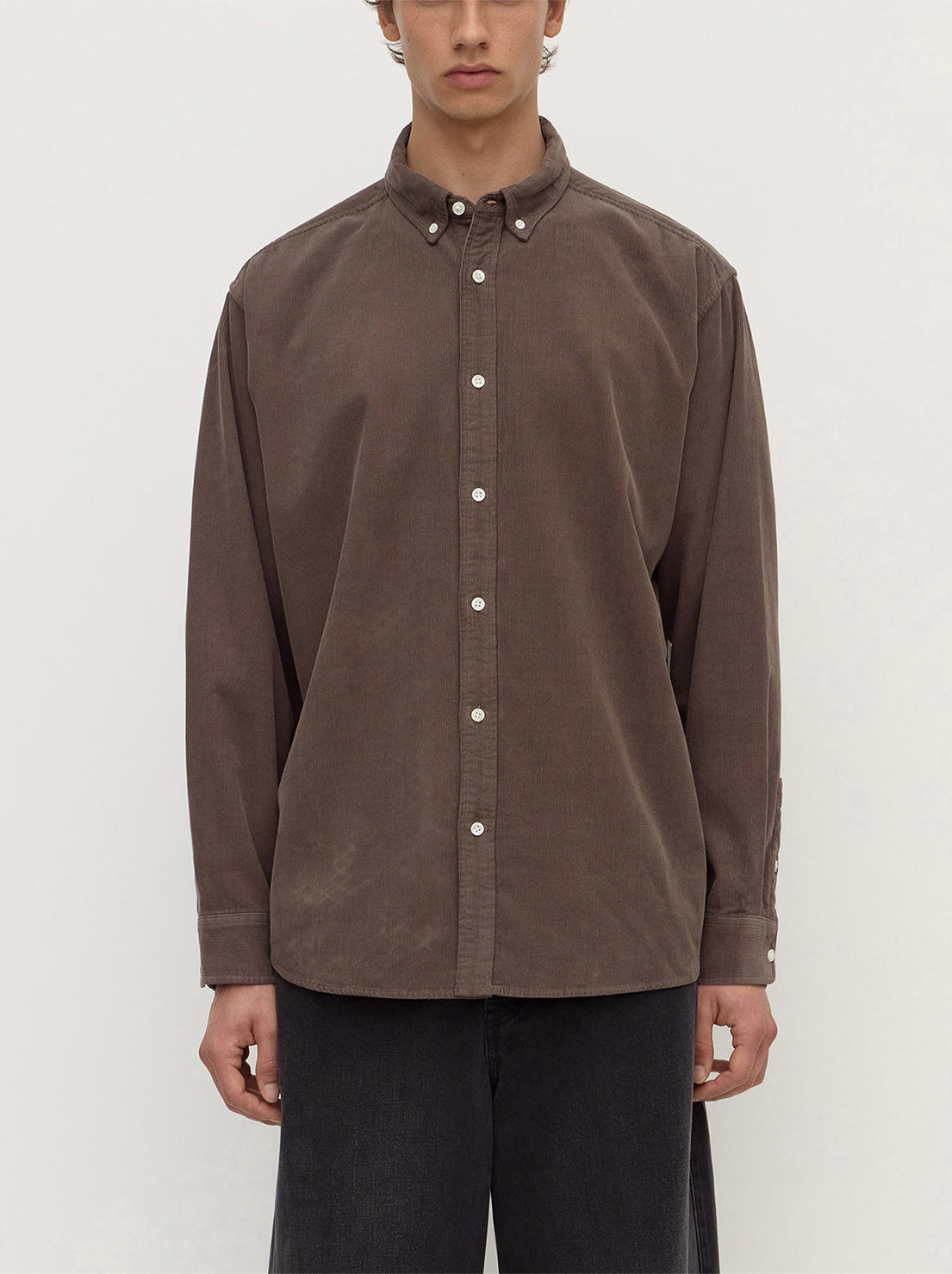 Assembly Label - Cord Long Sleeve Shirt - Bark