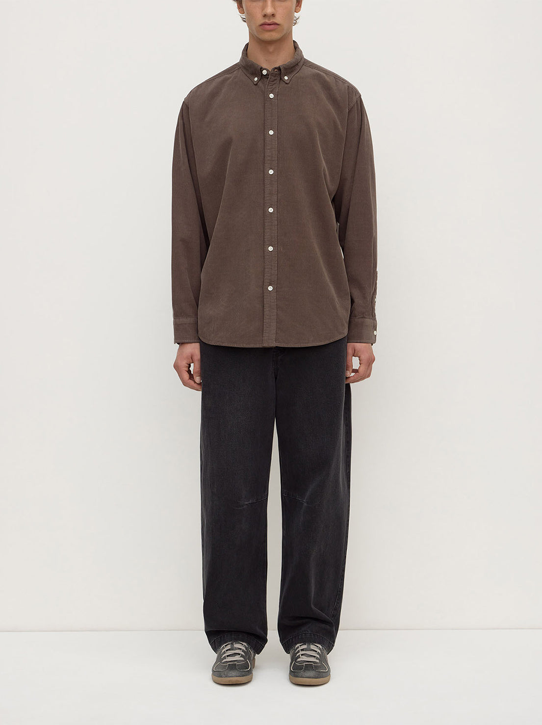 Assembly Label - Cord Long Sleeve Shirt - Bark