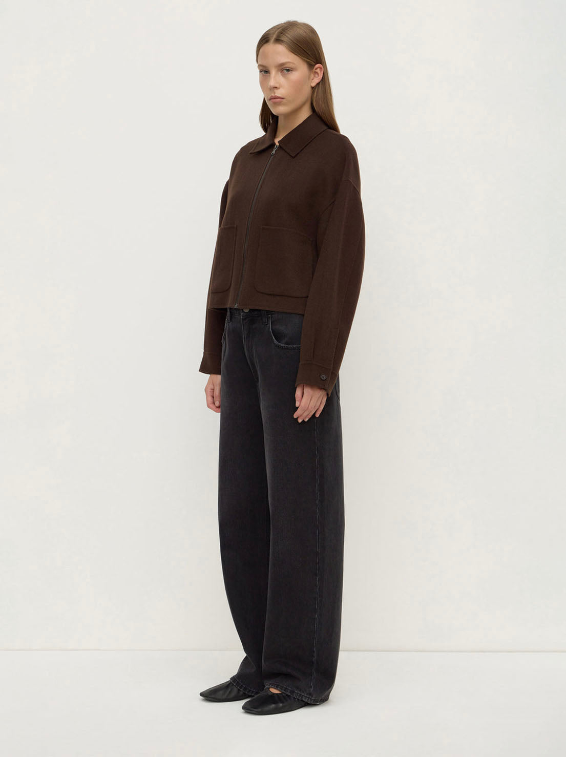 Assembly Label - Dallas Wool Jacket - Dark Choc