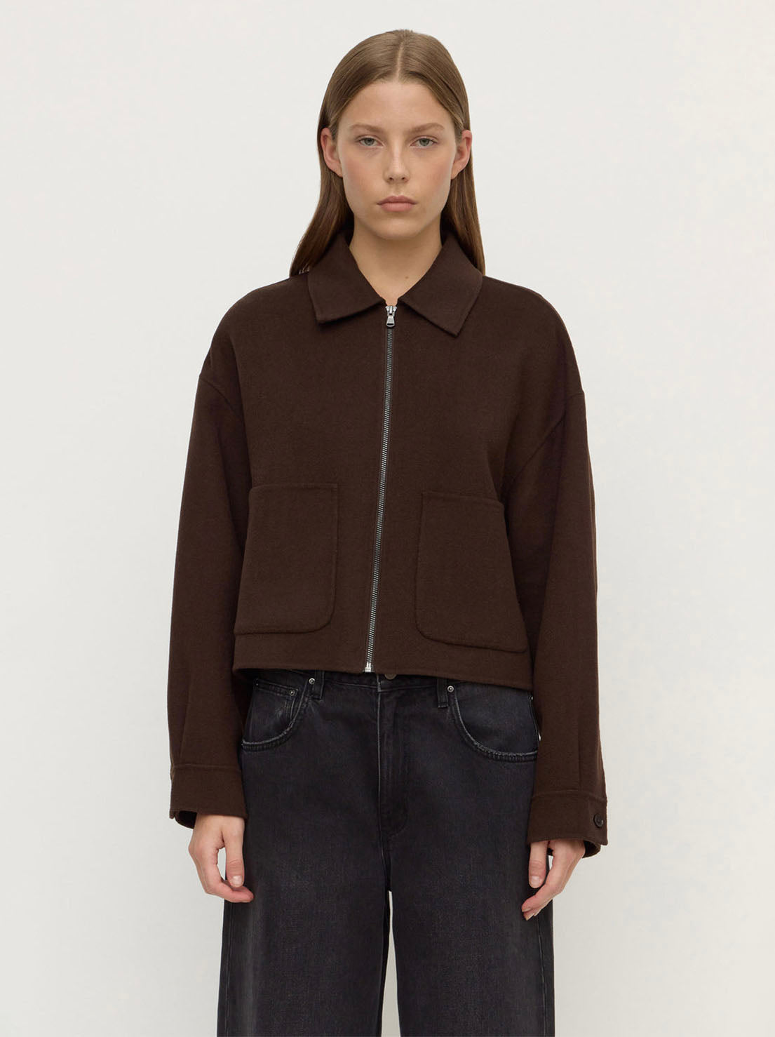 Assembly Label - Dallas Wool Jacket - Dark Choc