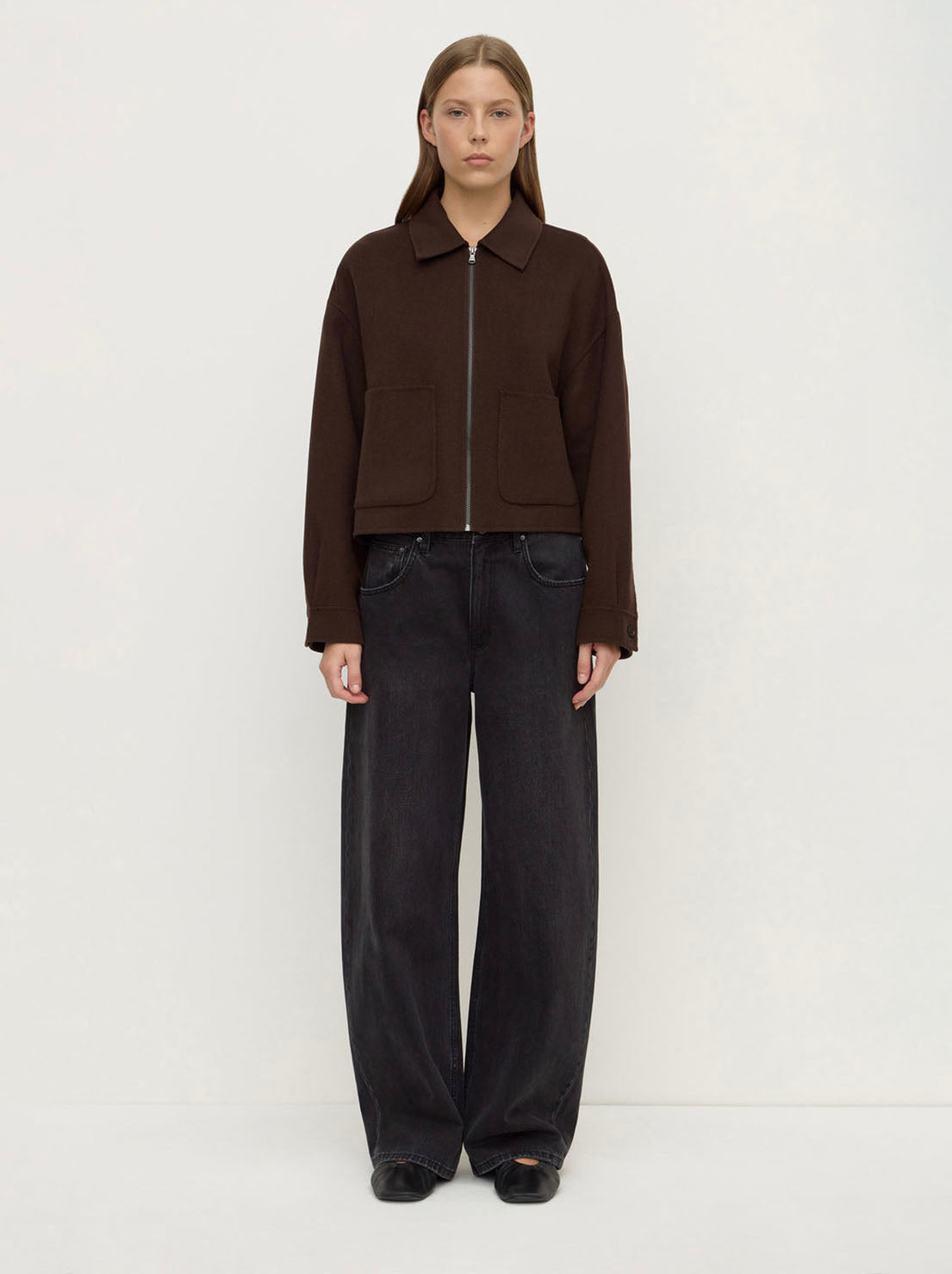 Assembly Label - Dallas Wool Jacket - Dark Choc