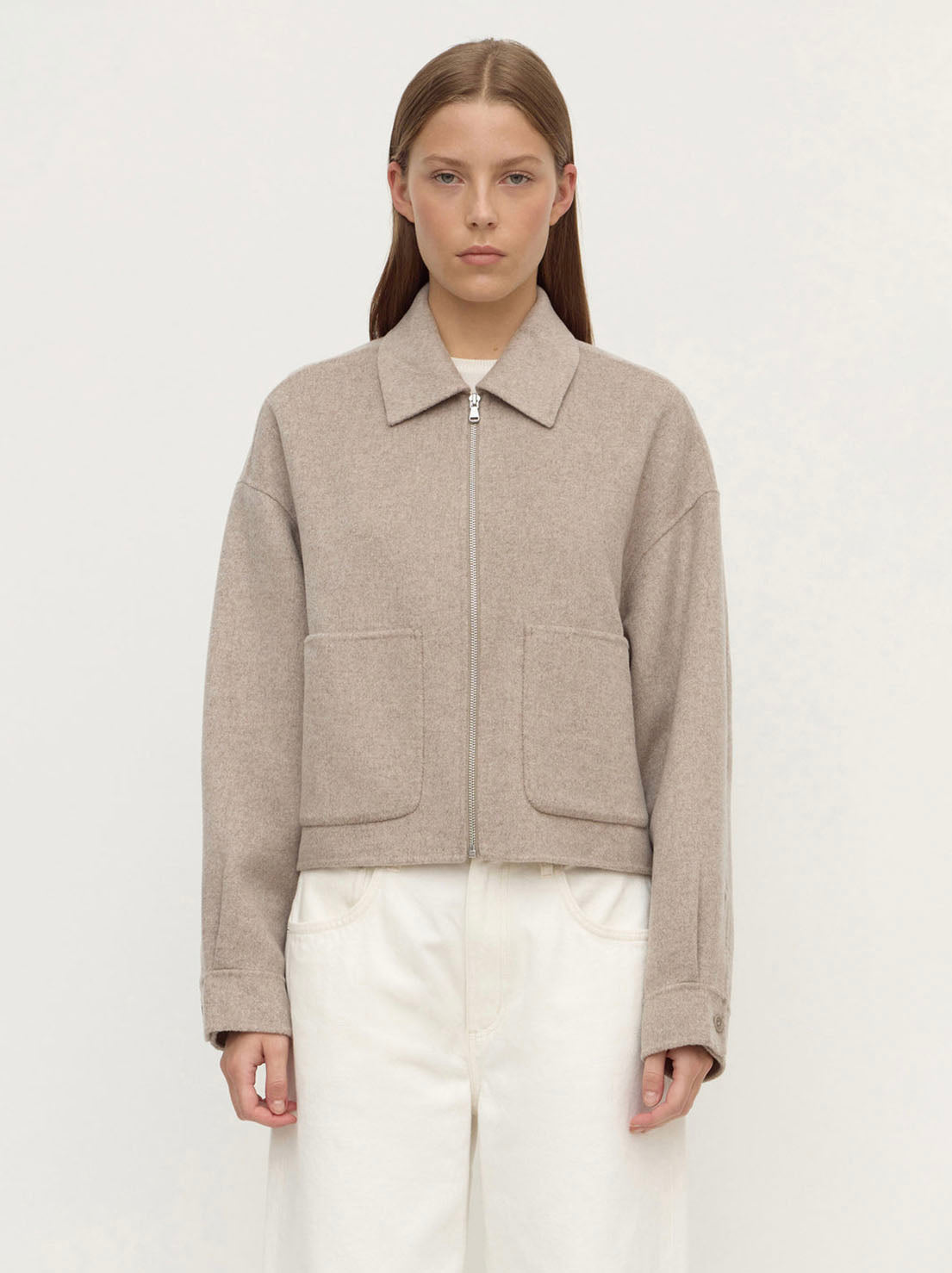 Assembly Label - Dallas Wool Jacket - Pebble