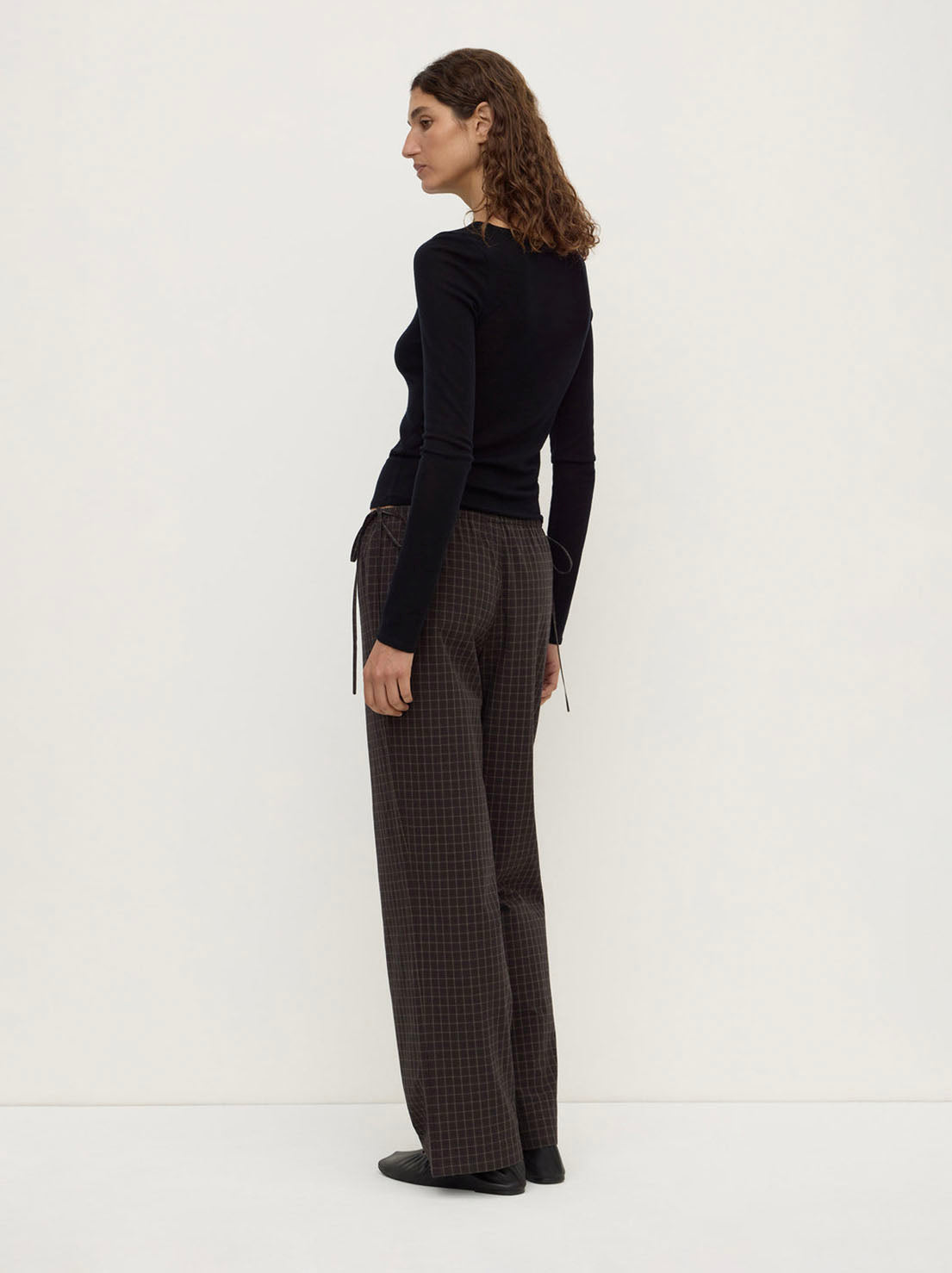 Assembly Label - Eddie Check Pant - Brown/Black