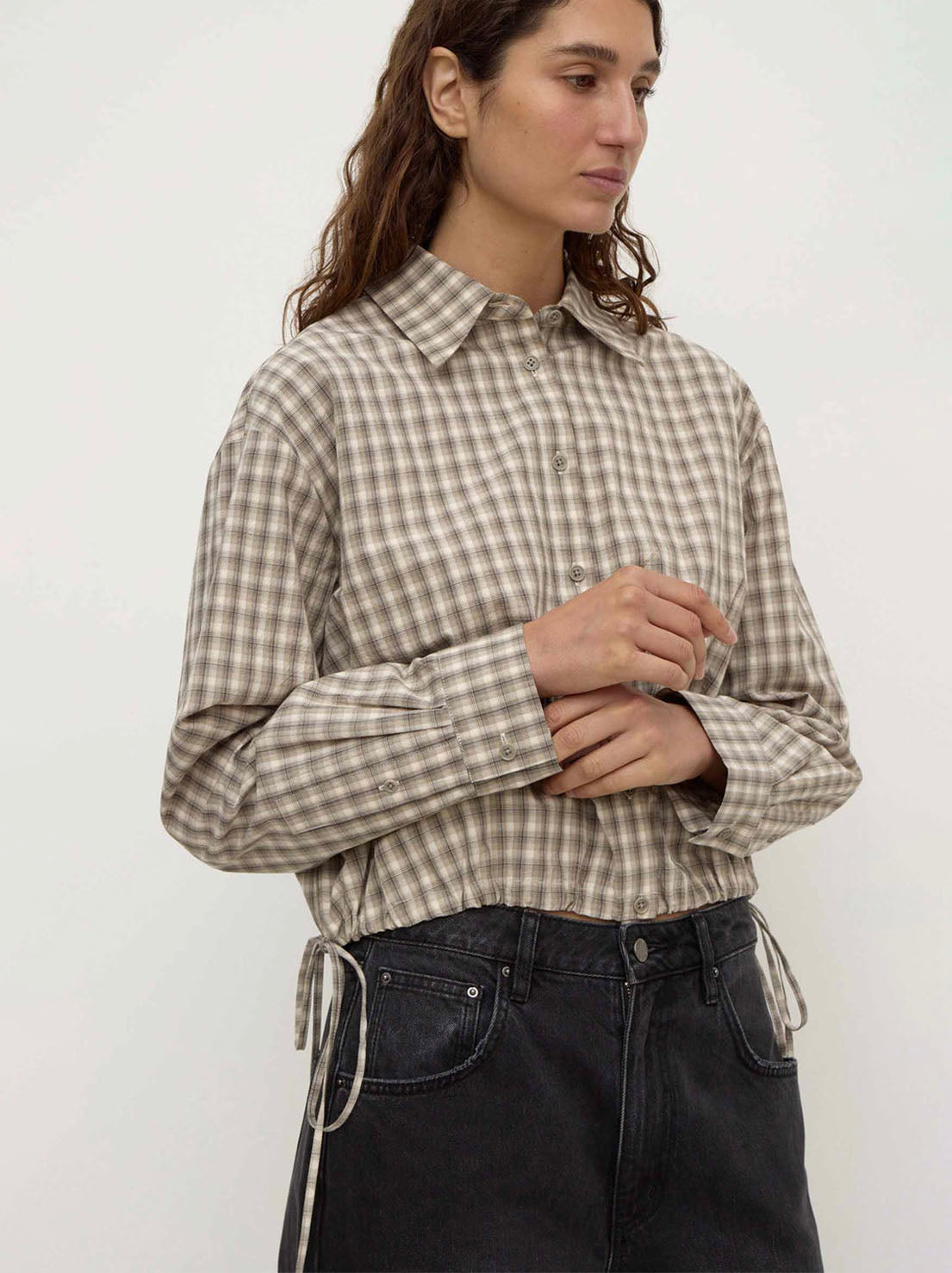 Assembly Label - Eddie Check Shirt - White / Grey