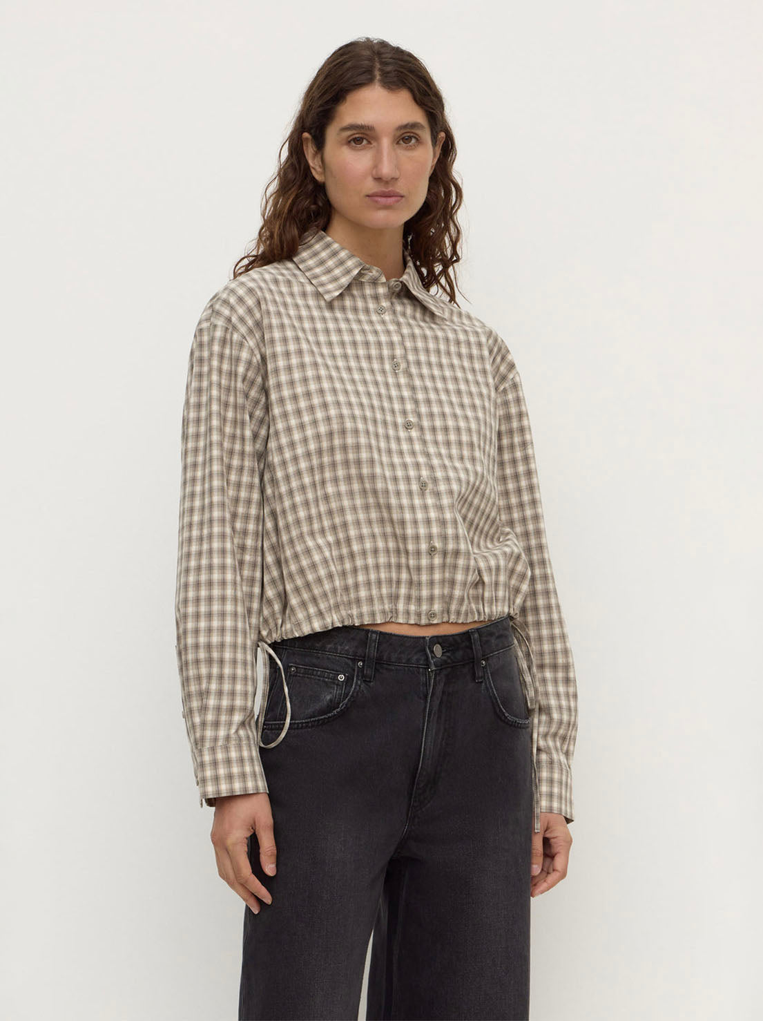 Assembly Label - Eddie Check Shirt - White / Grey