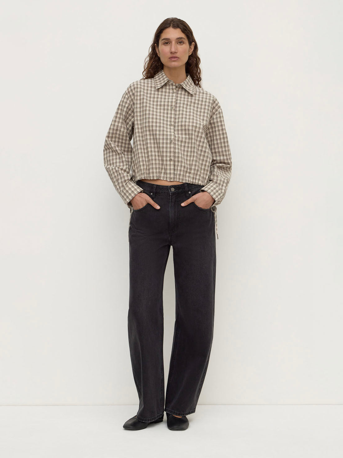 Assembly Label - Eddie Check Shirt - White / Grey