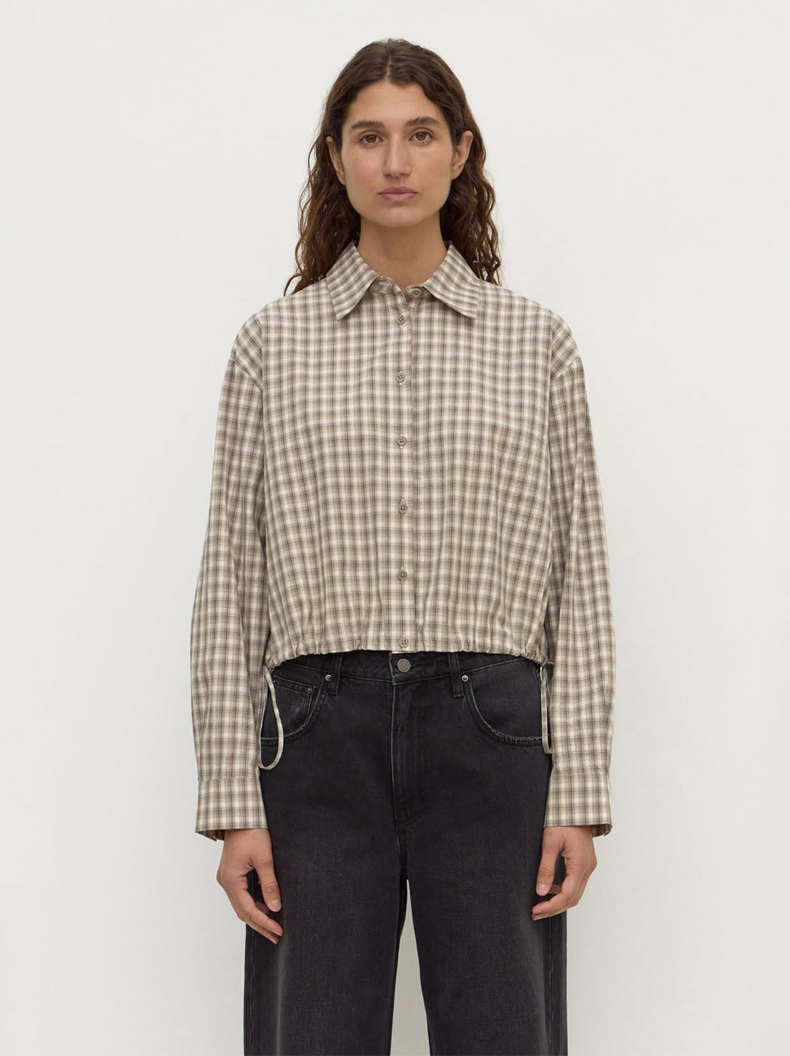 Assembly Label - Eddie Check Shirt - White / Grey