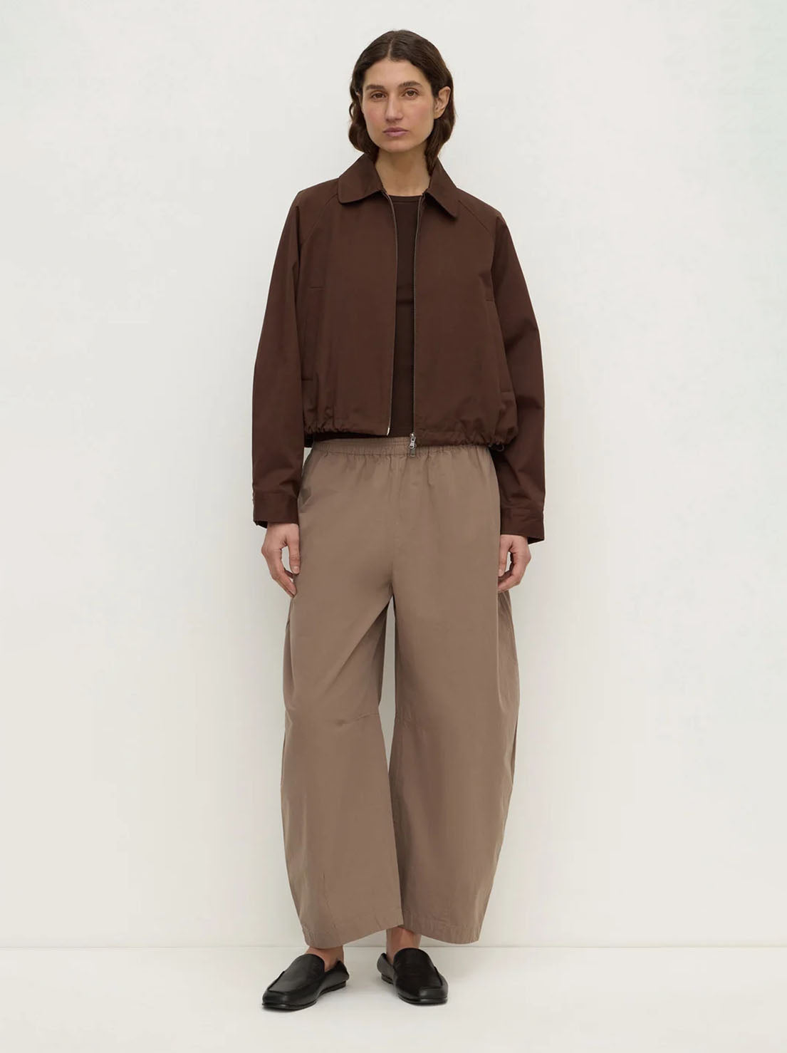 Assembly Label - Elaine Washed Cotton Pant - Dark Sand