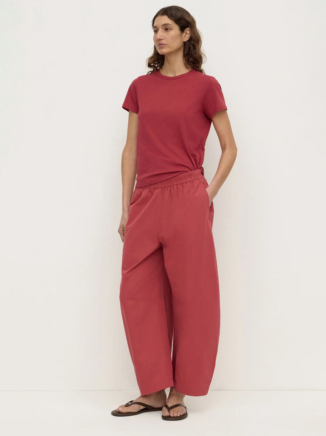 Assembly Label - Elaine Washed Cotton Pant - Raisin