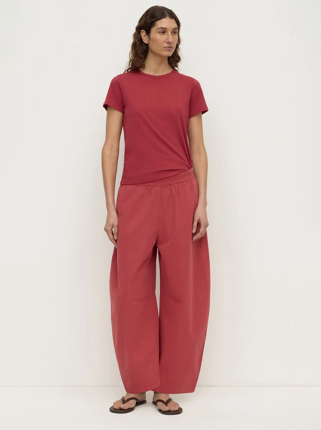 Assembly Label - Elaine Washed Cotton Pant - Raisin