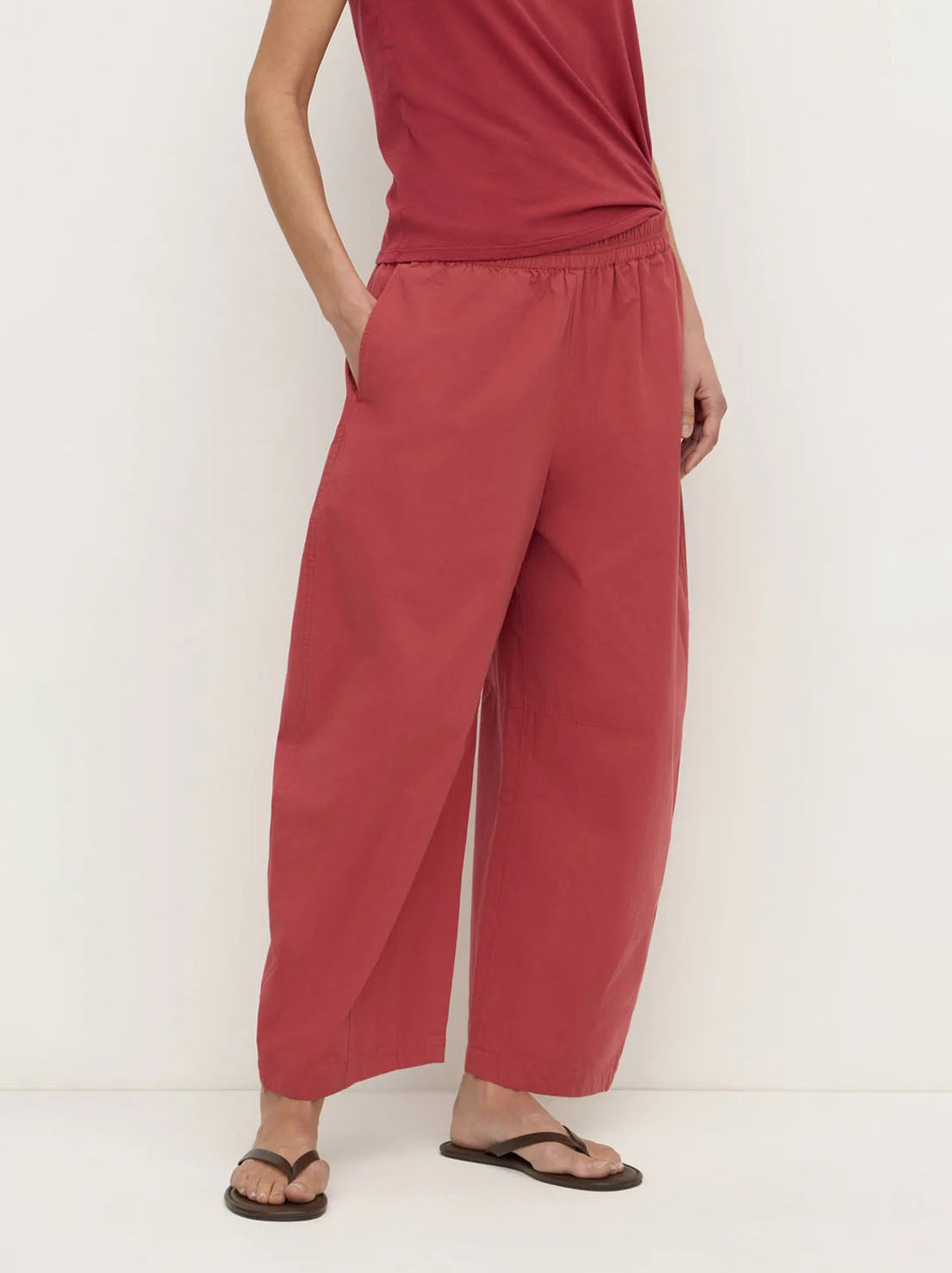Assembly Label - Elaine Washed Cotton Pant - Raisin