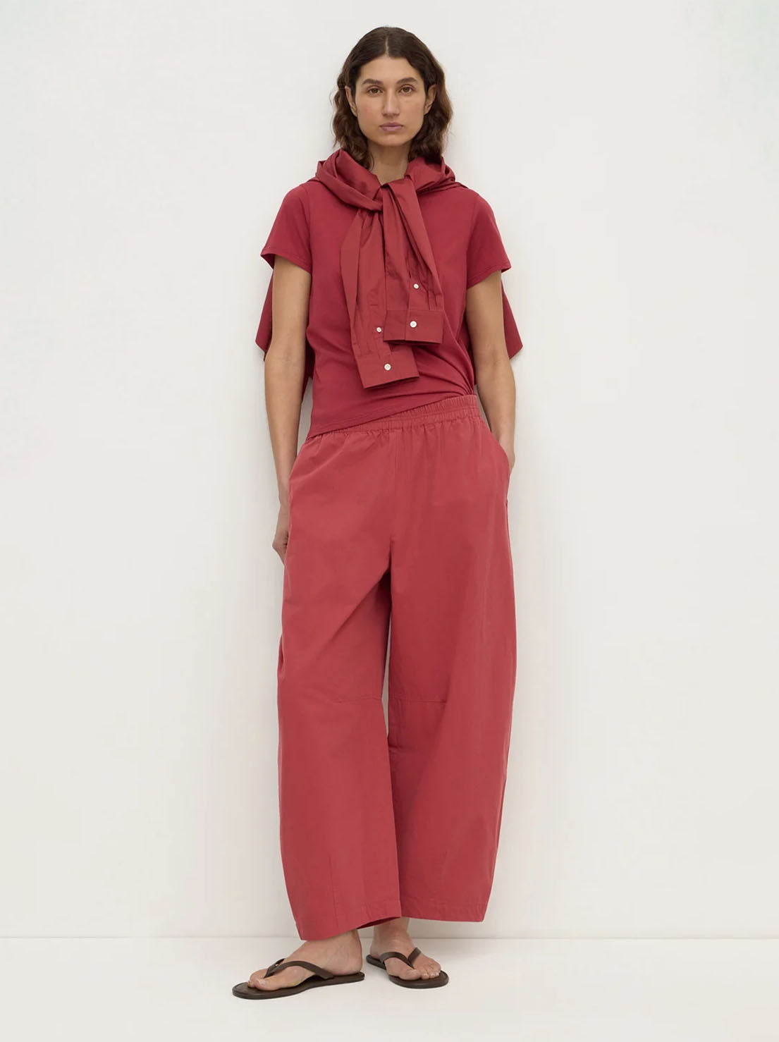Assembly Label - Elaine Washed Cotton Pant - Raisin