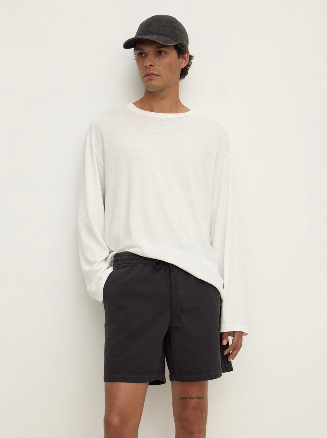 Assembly Label - Everyday Twill Short - Washed Black