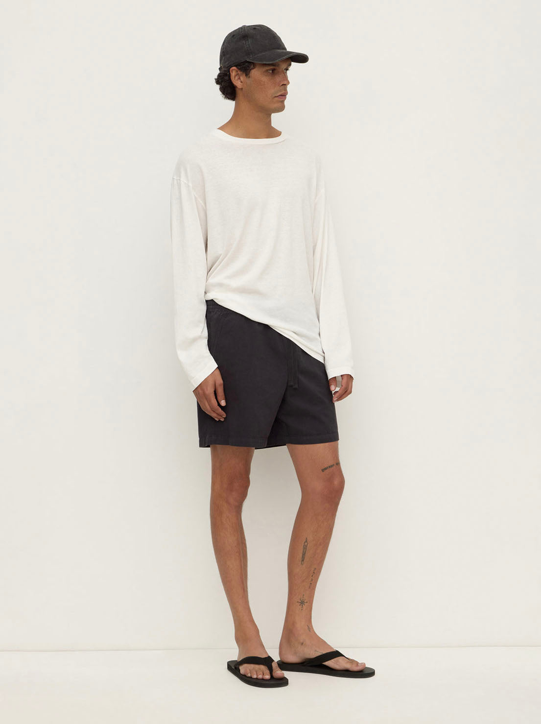 Assembly Label - Everyday Twill Short - Washed Black