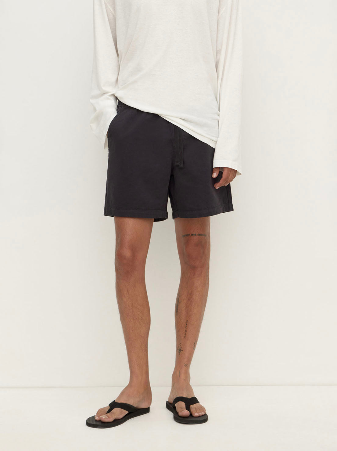 Assembly Label - Everyday Twill Short - Washed Black