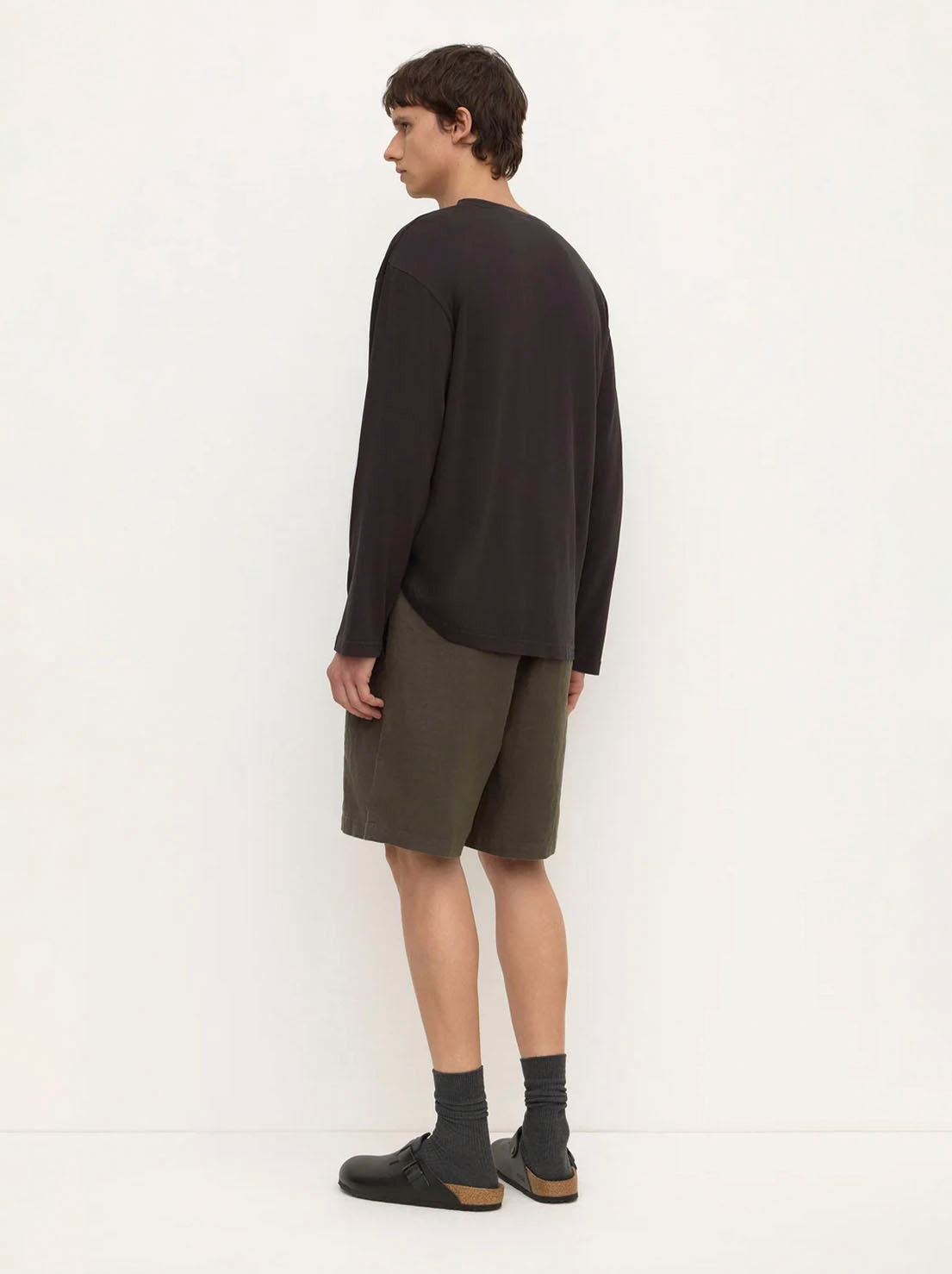 Assembly Label - Finley Linen Short - Dark Military