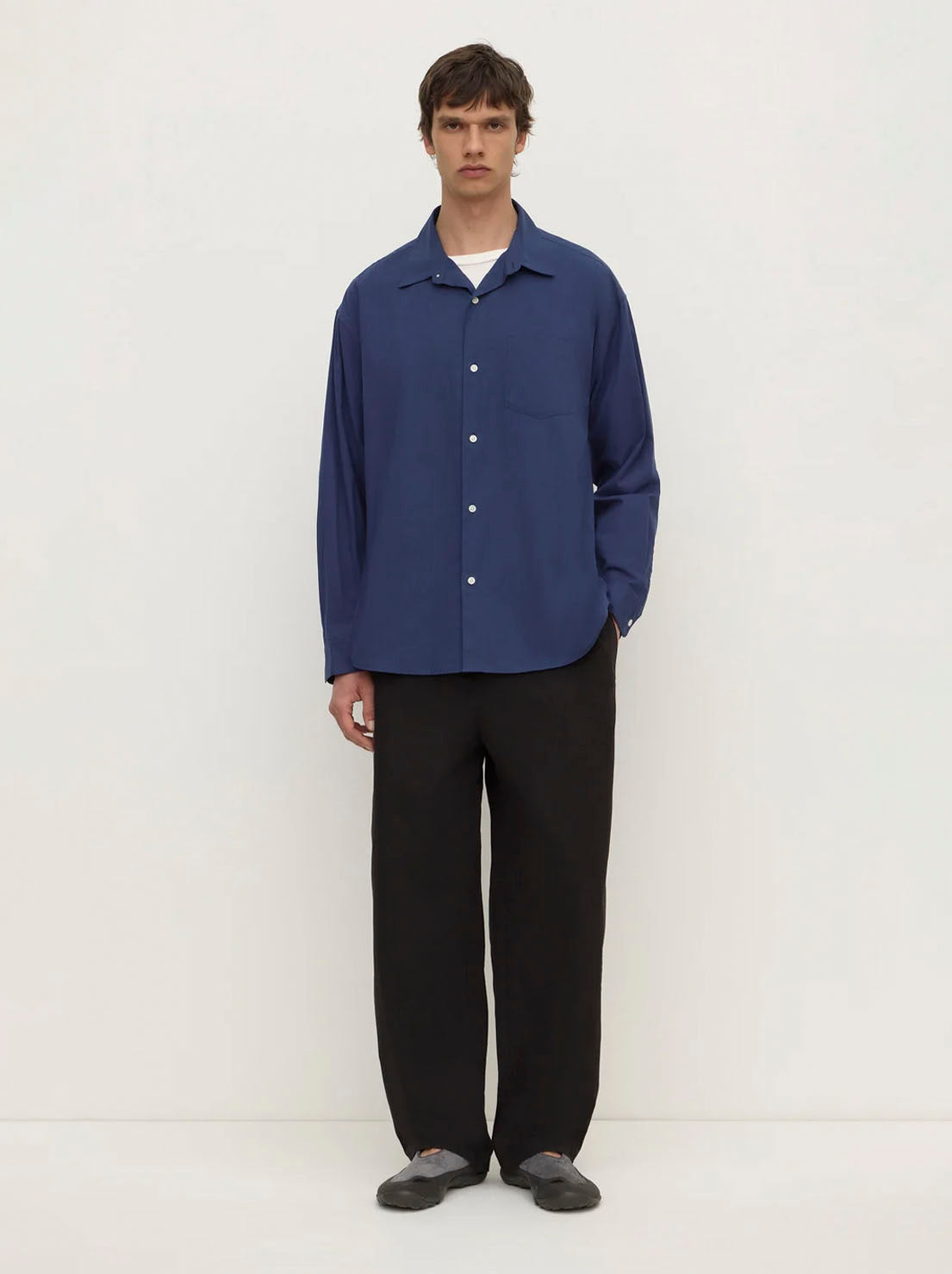 Assembly Label - Finn Long Sleeve Shirt - Imperial Blue