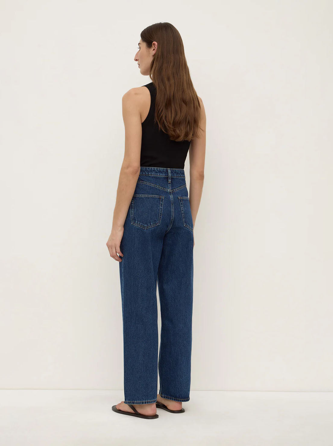 Assembly Label - High Rise Straight Jean - Heritage Blue