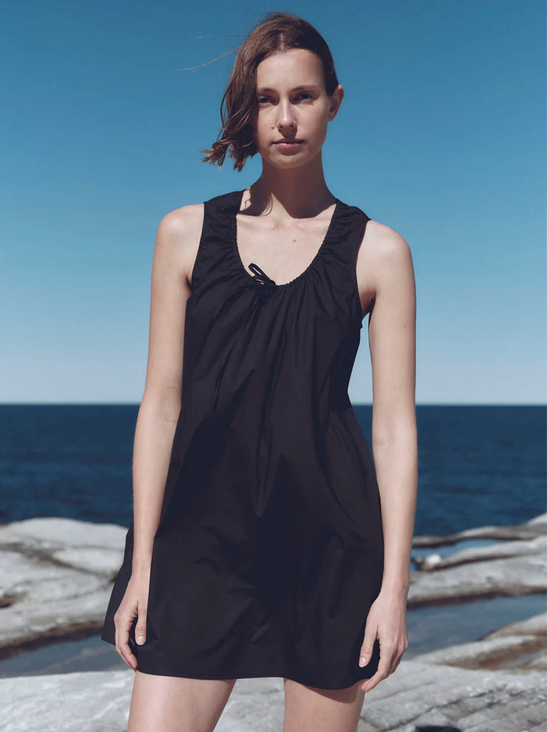 Assembly Label - Holly Cotton Mini Dress - Black