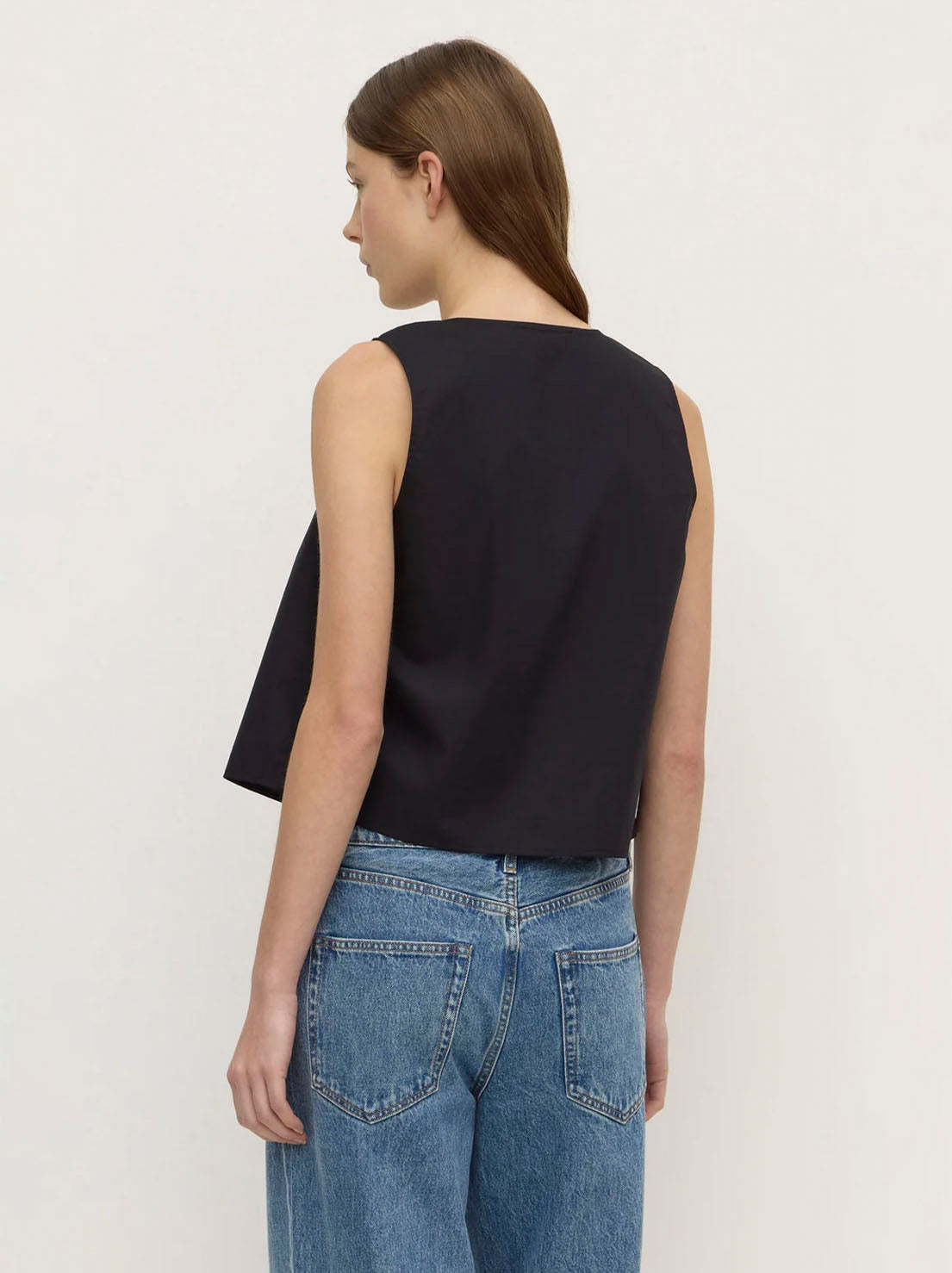 Assembly Label - Holly Cotton Tie Top - Black