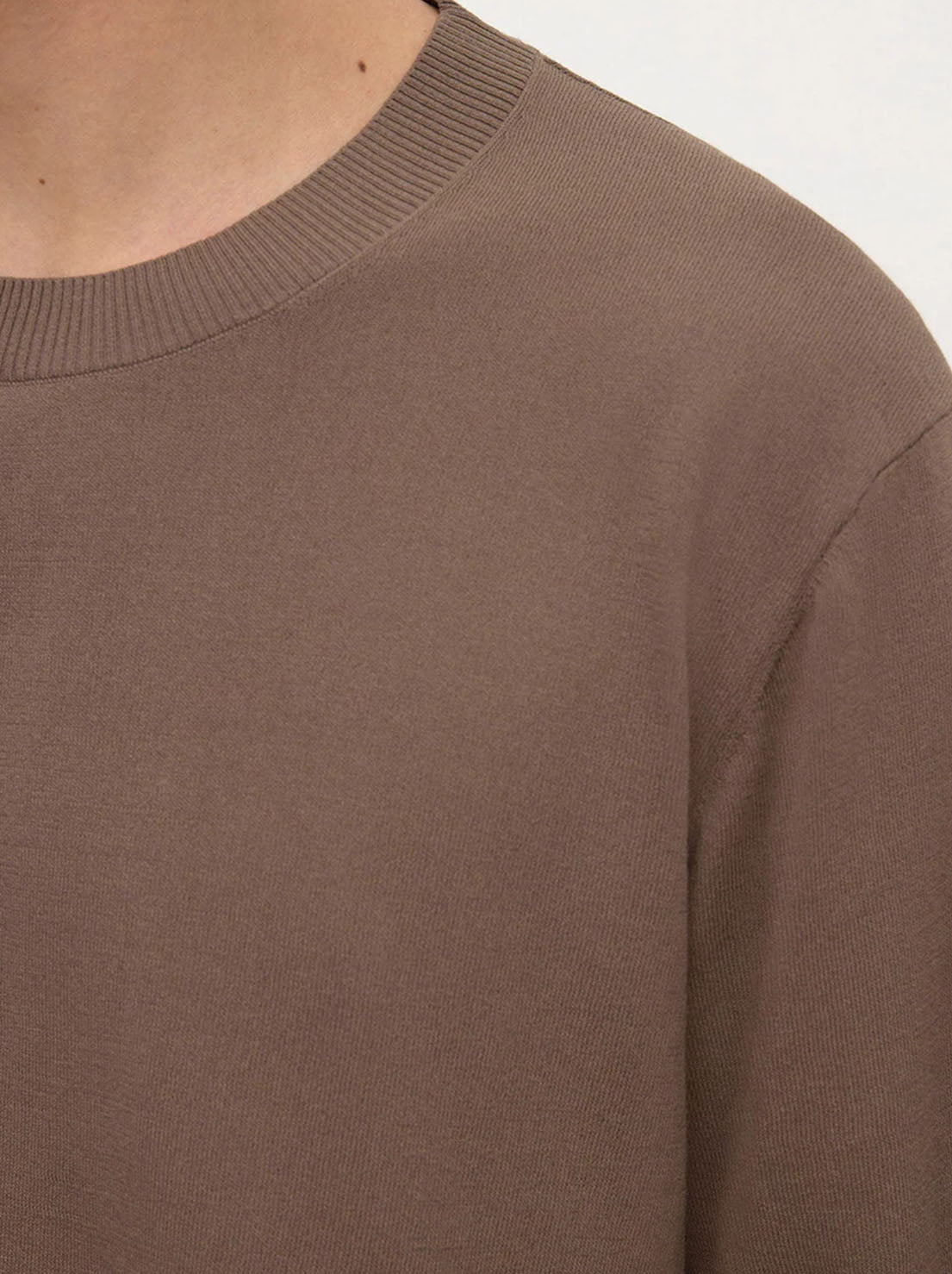 Assembly Label - Hugh Knit Tee - Dark Sand