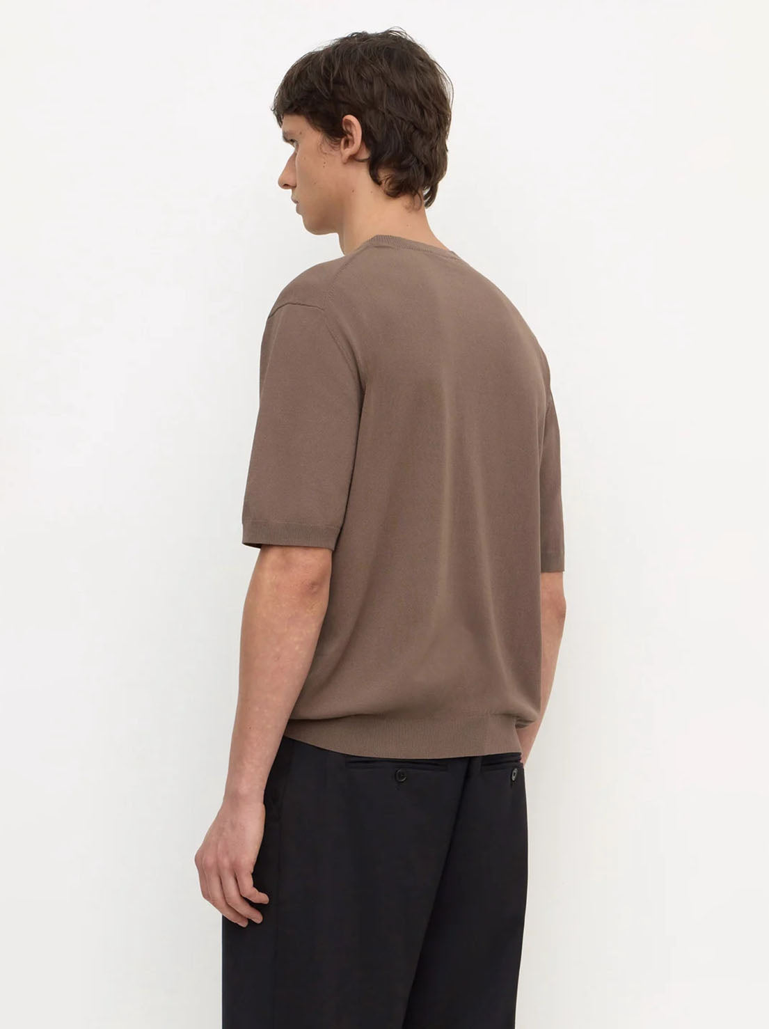 Assembly Label - Hugh Knit Tee - Dark Sand
