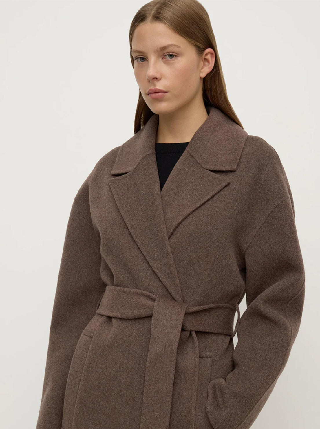 Assembly Label - Ivy Wool Coat - Cocoa Marle