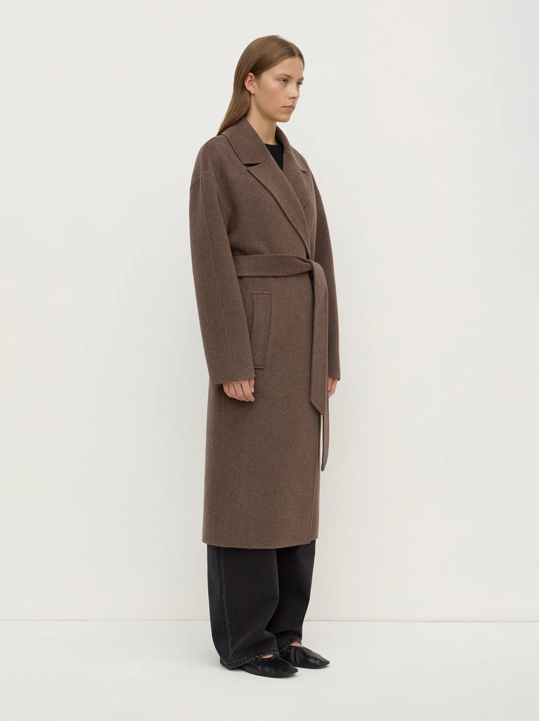 Assembly Label - Ivy Wool Coat - Cocoa Marle