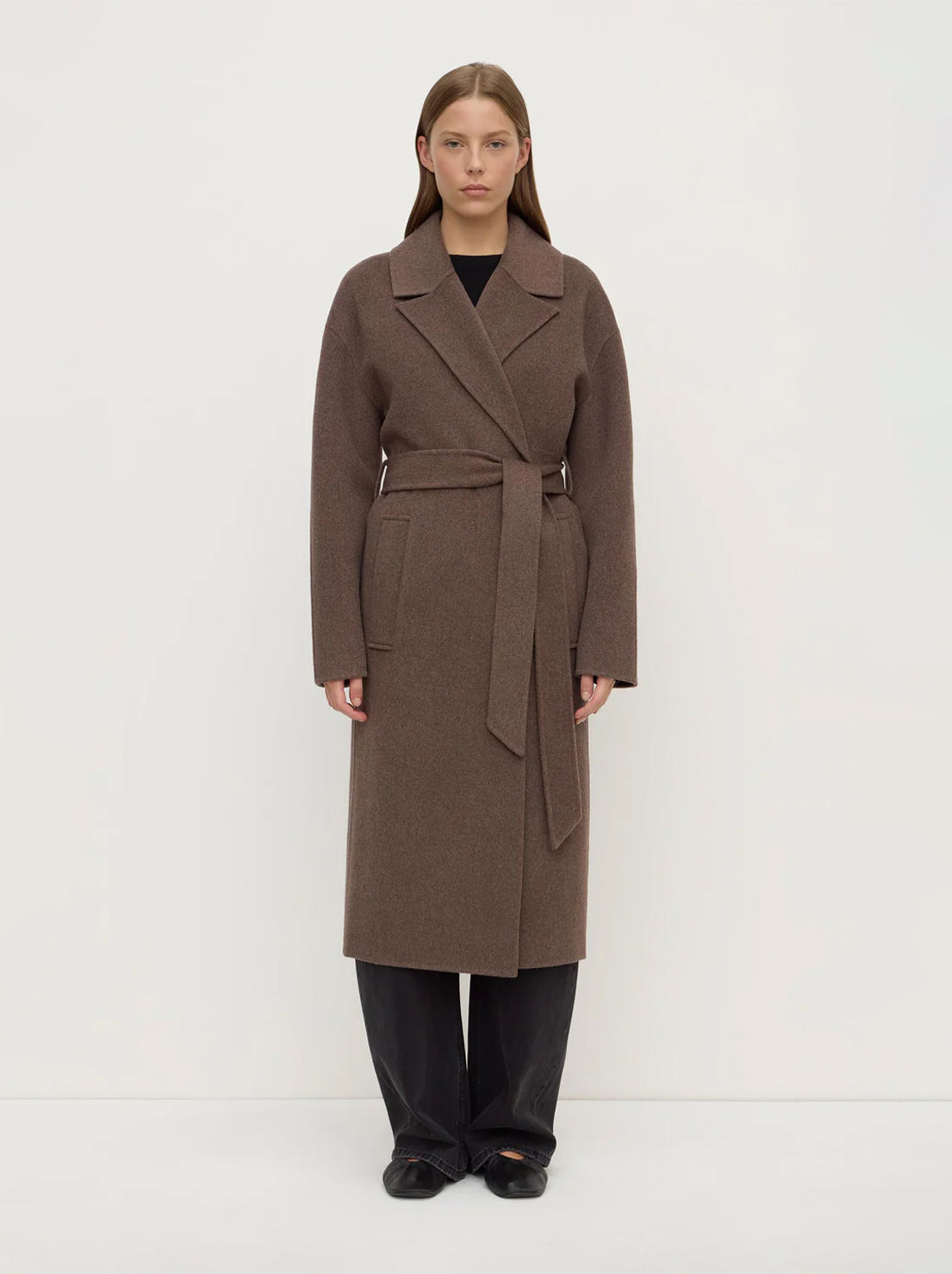 Assembly Label - Ivy Wool Coat - Cocoa Marle
