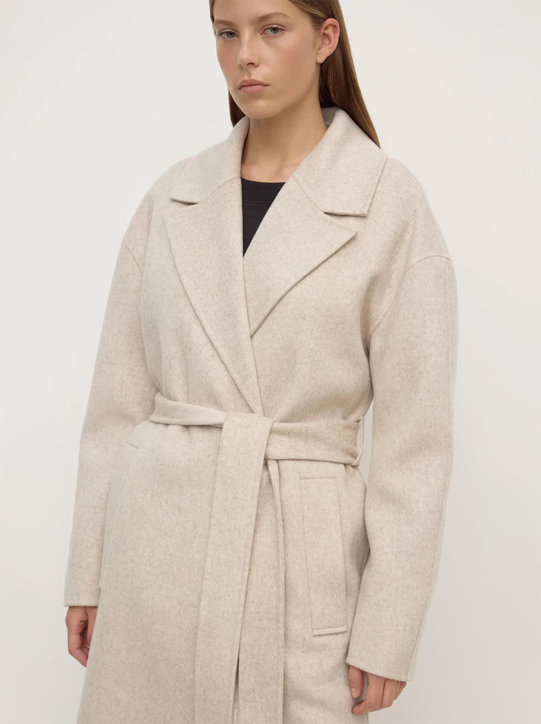 Assembly Label - Ivy Wool Coat - Oat Marle