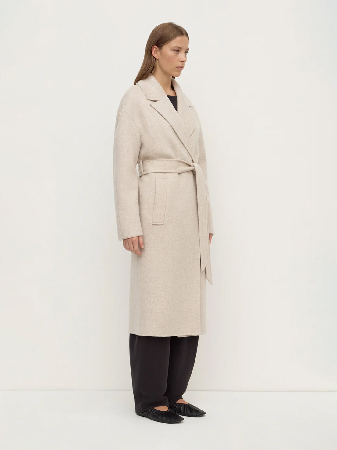 Assembly Label - Ivy Wool Coat - Oat Marle