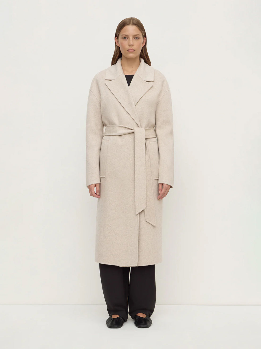 Assembly Label - Ivy Wool Coat - Oat Marle