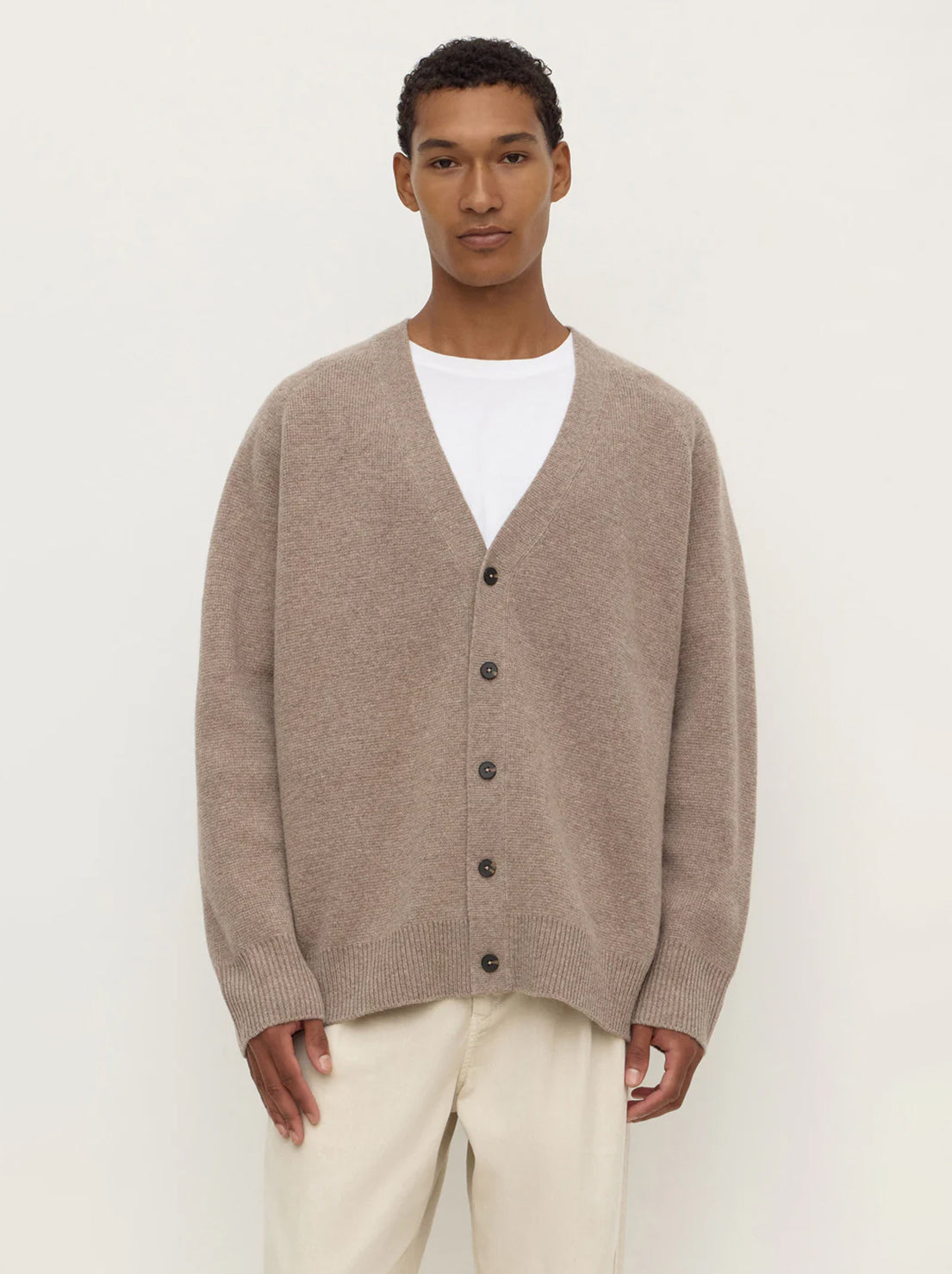 Assembly Label - Jed Wool Cardigan - Sable Marle