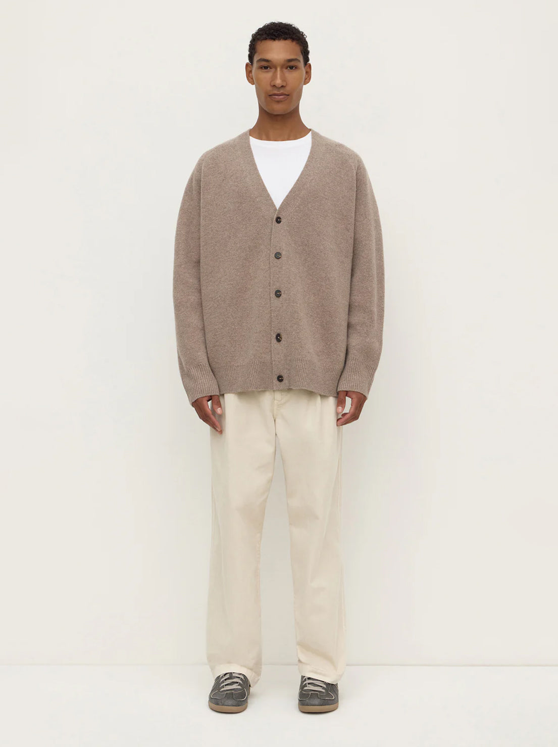 Assembly Label - Jed Wool Cardigan - Sable Marle