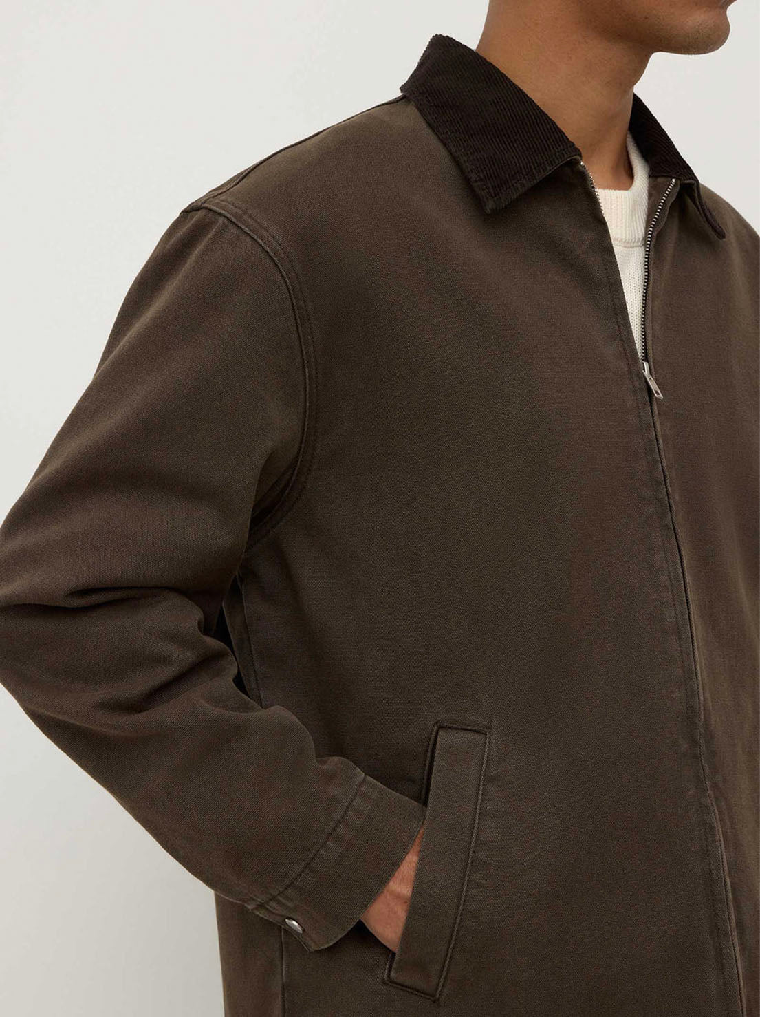 Assembly Label - Joey Cotton Jacket - Espresso