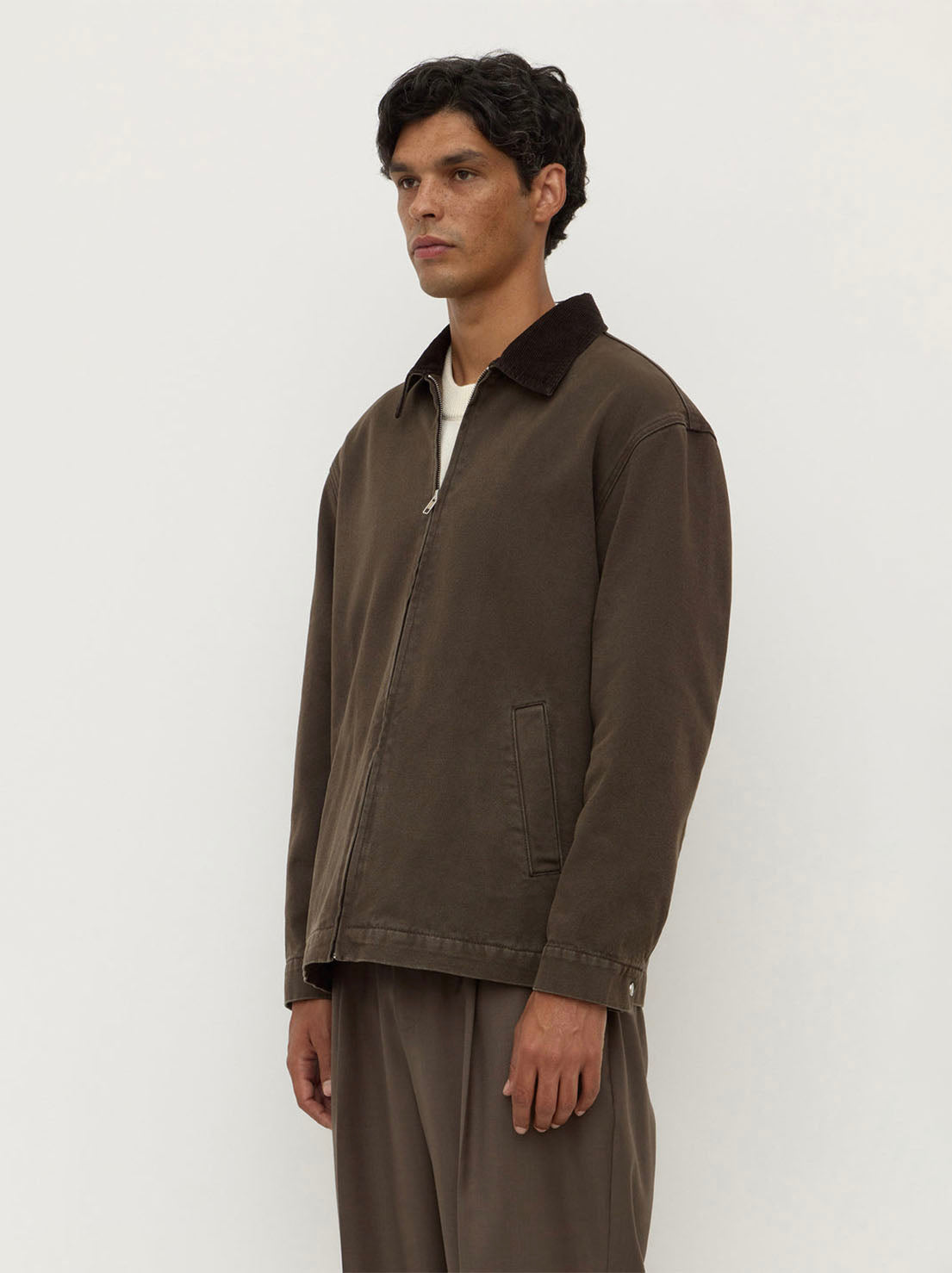 Assembly Label - Joey Cotton Jacket - Espresso