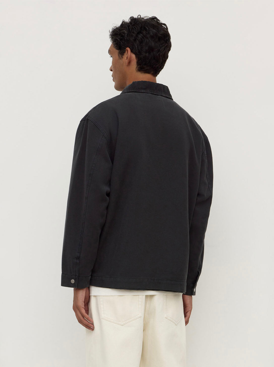 Assembly Label - Joey Cotton Jacket - Washed Black