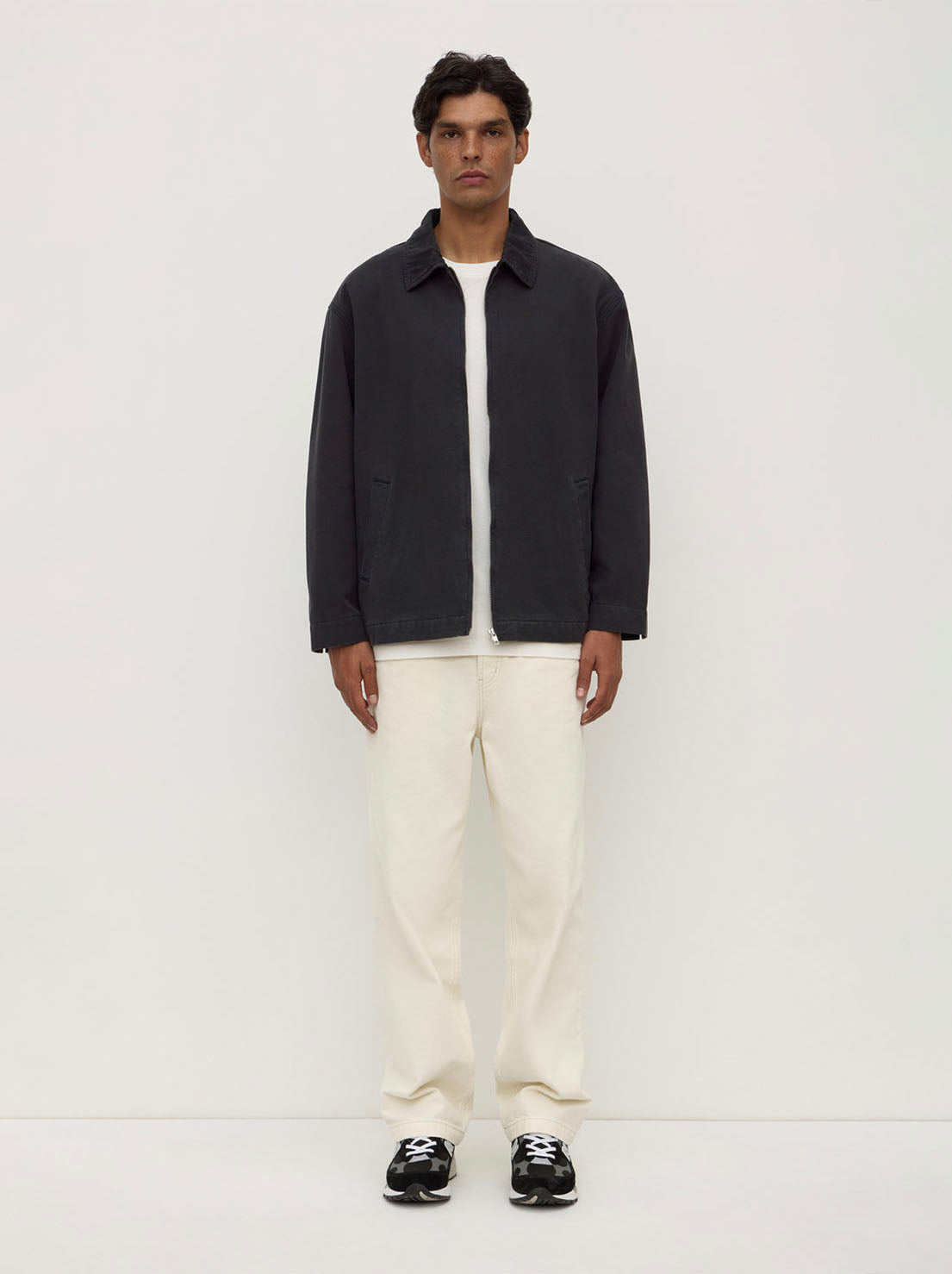 Assembly Label - Joey Cotton Jacket - Washed Black