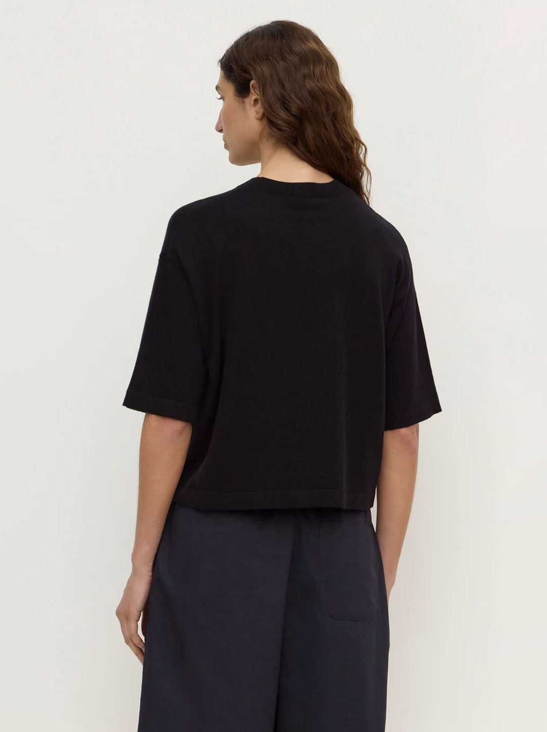 Assembly Label - Kensy Cotton Cashmere Tee - Black