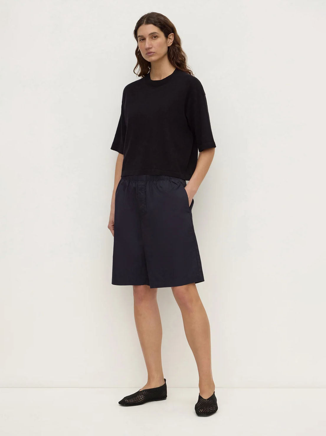 Assembly Label - Kensy Cotton Cashmere Tee - Black