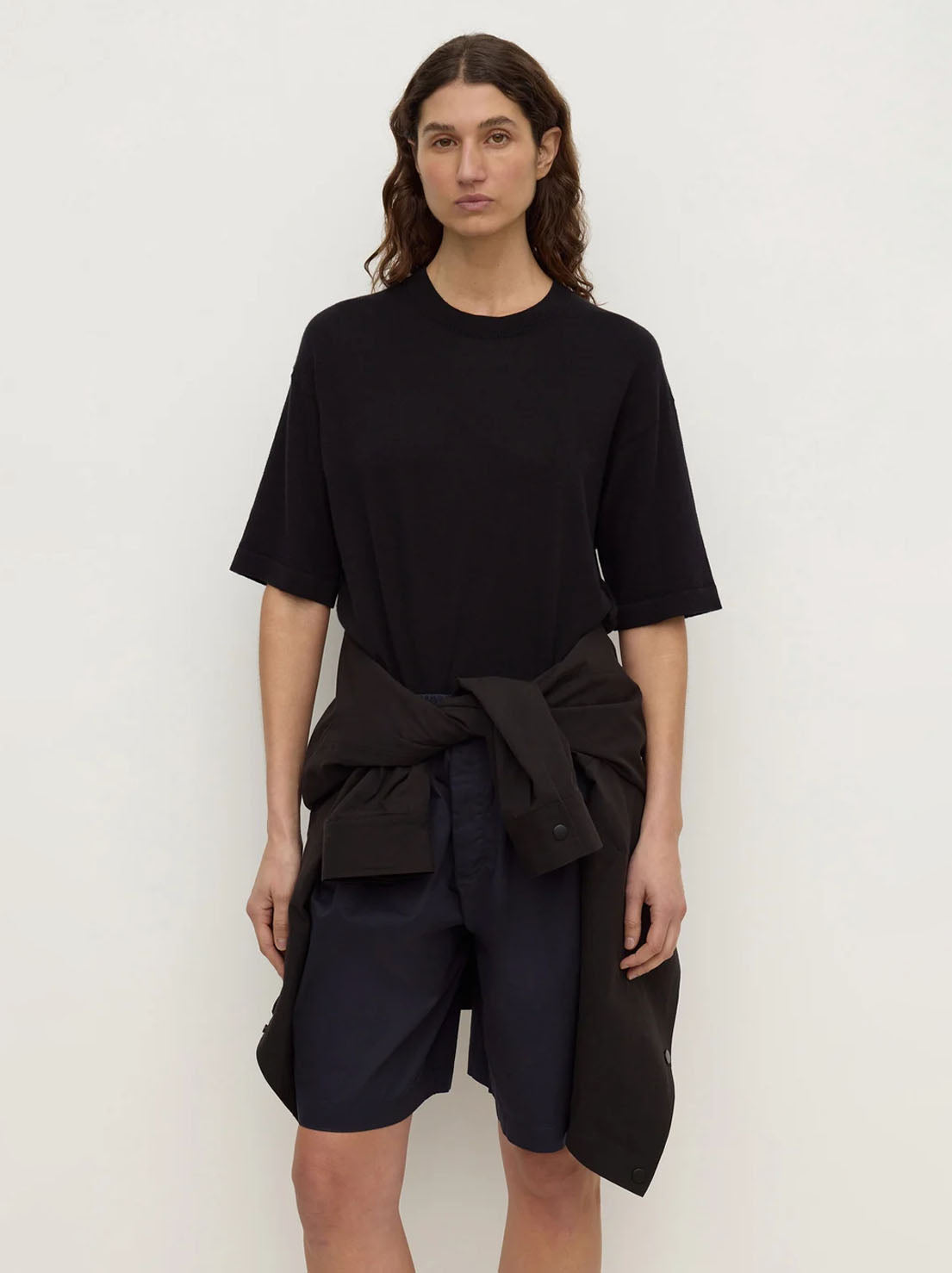 Assembly Label - Kensy Cotton Cashmere Tee - Black