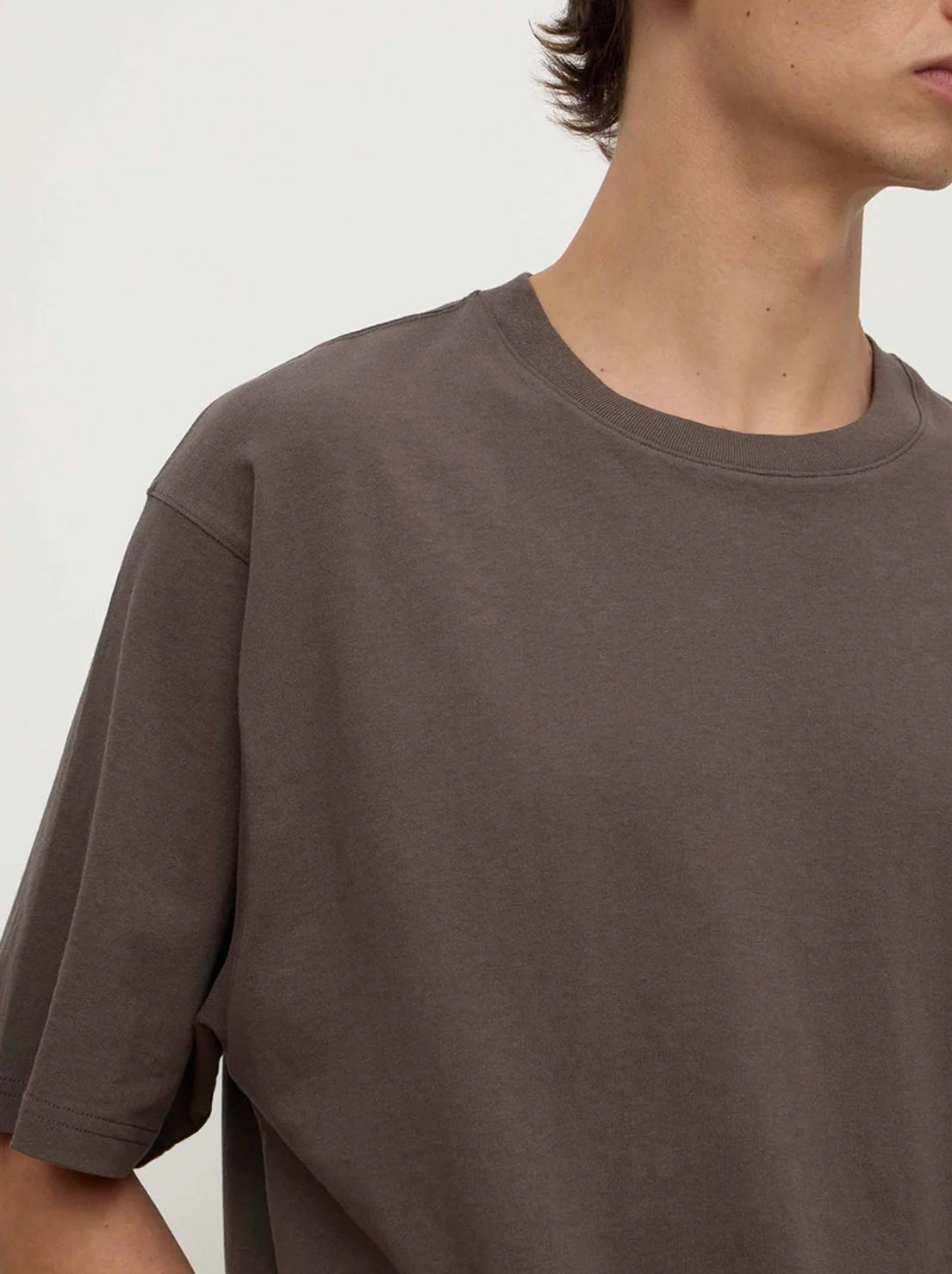 Assembly Label - Knox Organic Oversized Tee - Bark