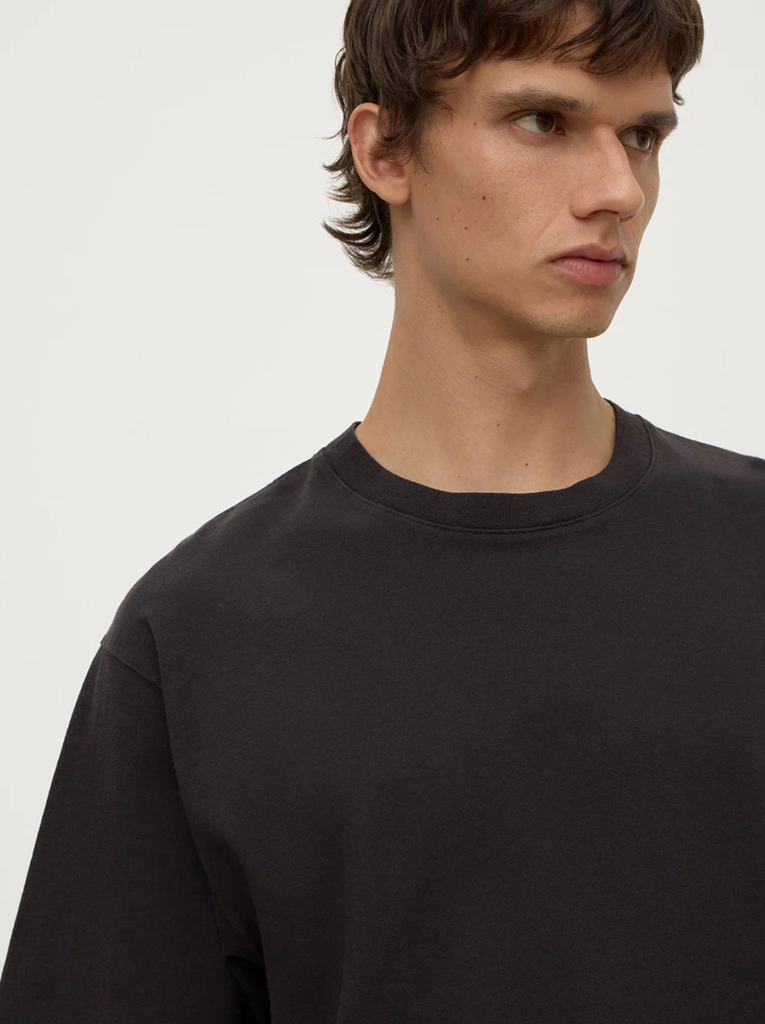 Assembly Label - Knox Organic Oversized Tee - Washed Black