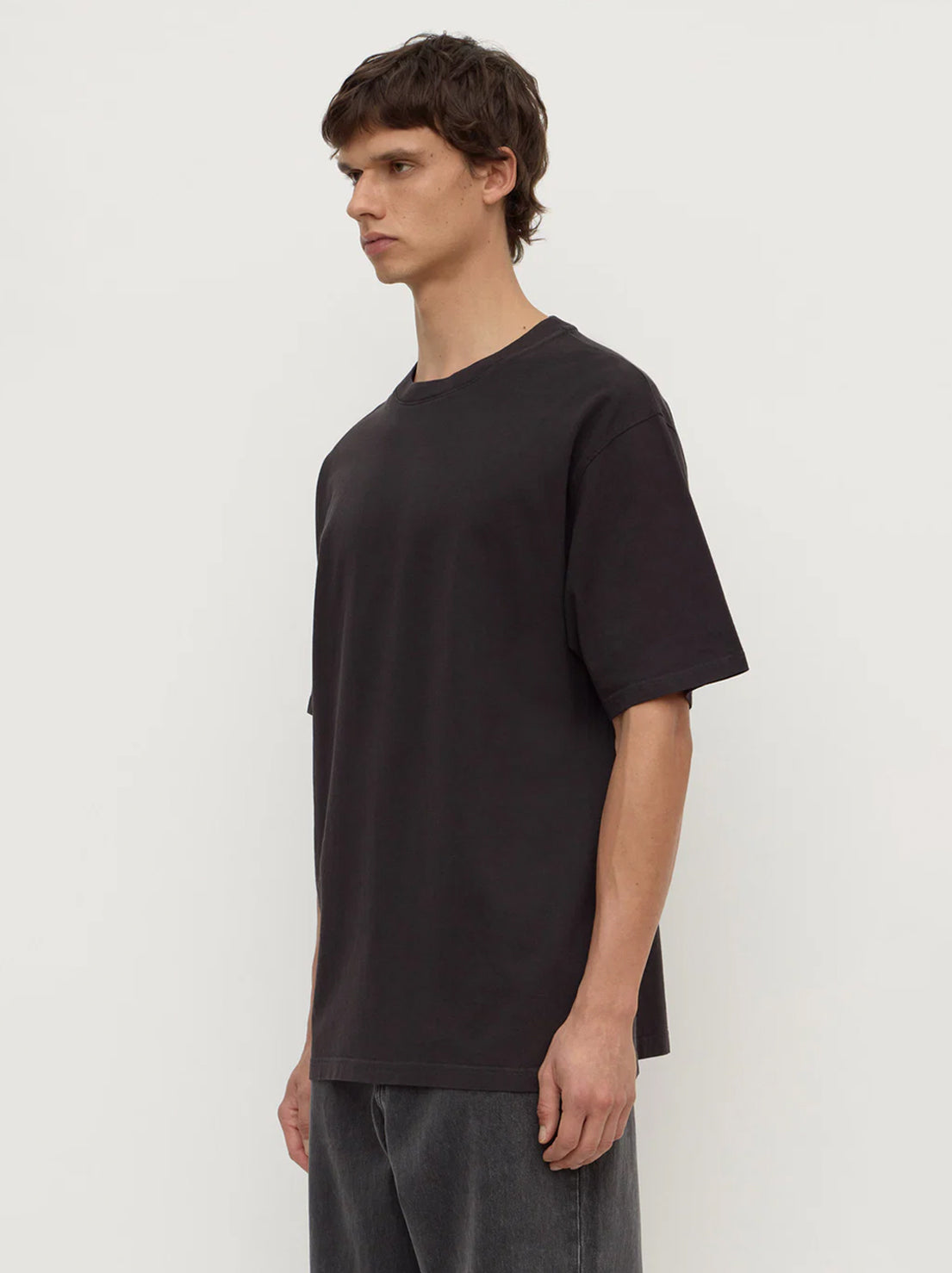 Assembly Label - Knox Organic Oversized Tee - Washed Black