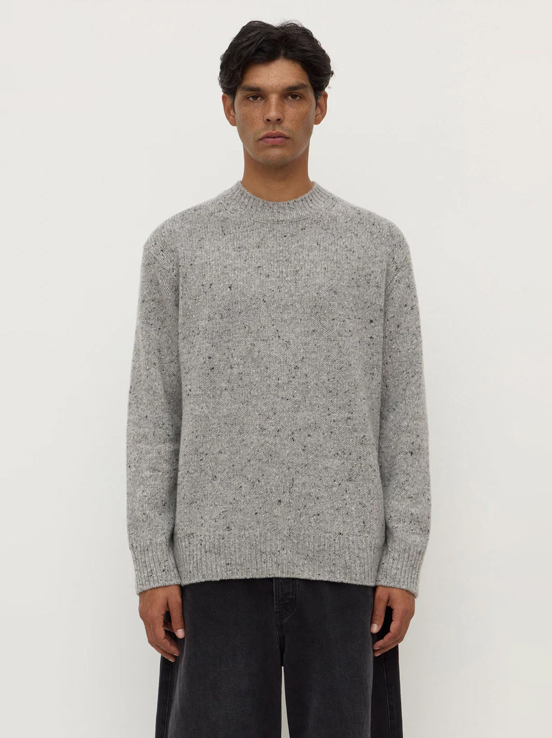 Assembly Label - Lief Wool Blend Knit - Grey Marle