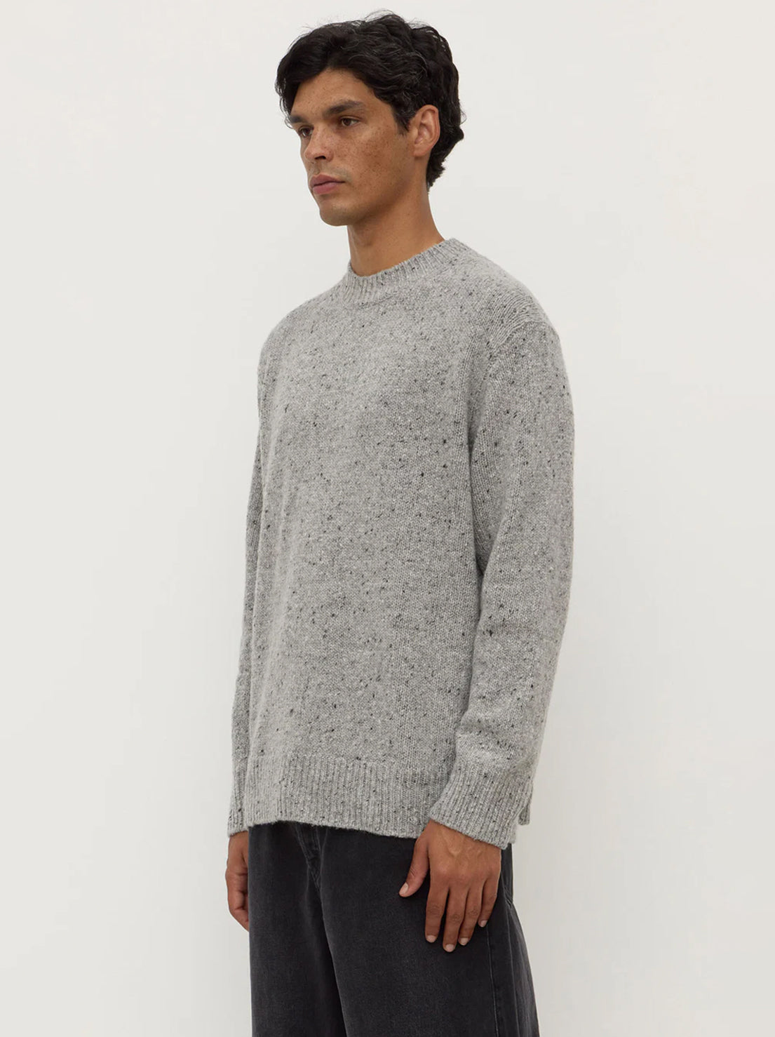 Assembly Label - Lief Wool Blend Knit - Grey Marle